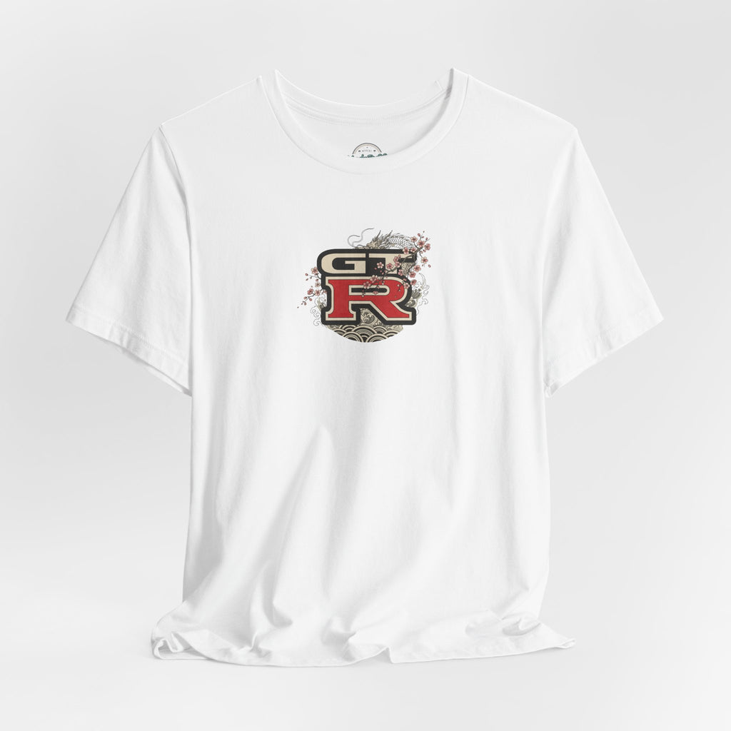 Dragon and Skyline with Sports Car Tee | JDM GT-R Illustration