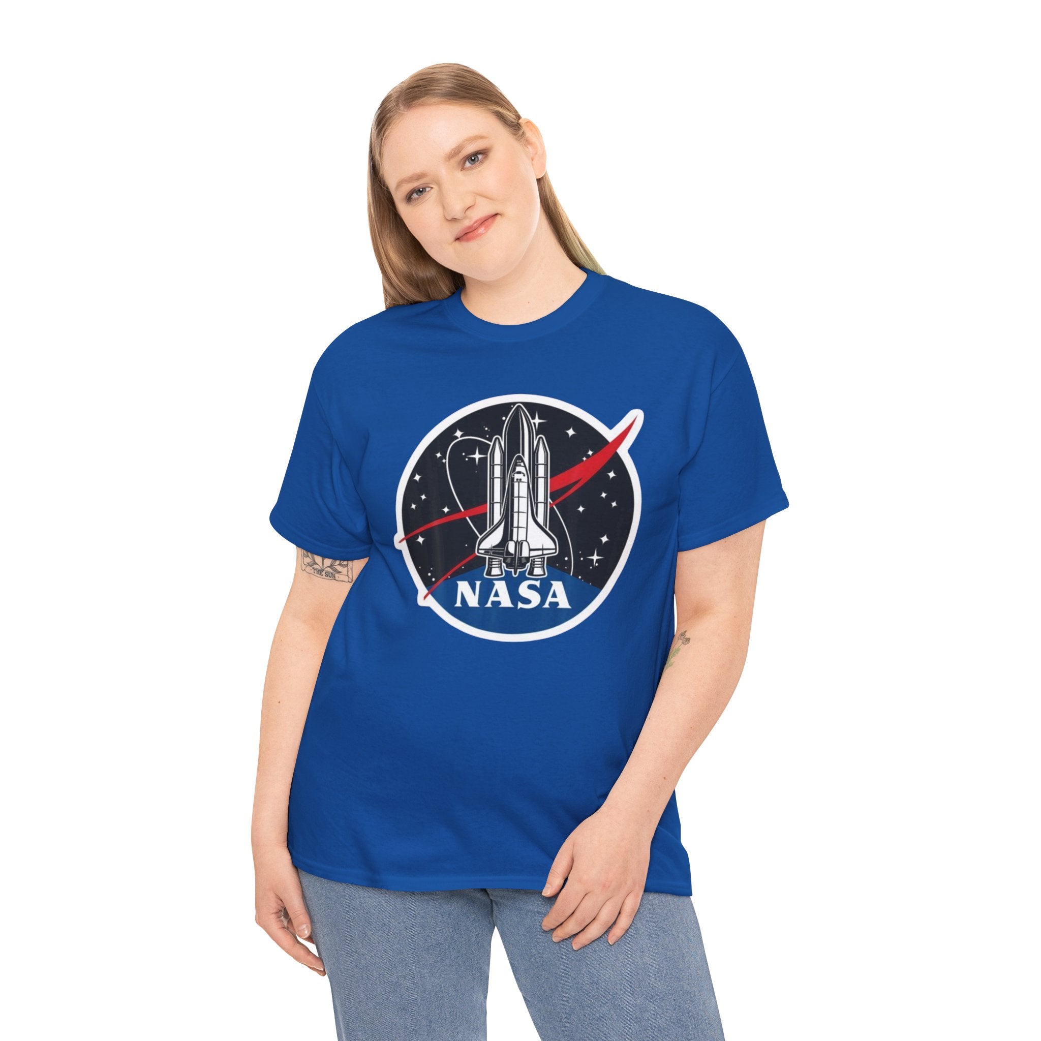 NASA Space Shuttle Tee — Retro Rocket Logo T‑Shirt