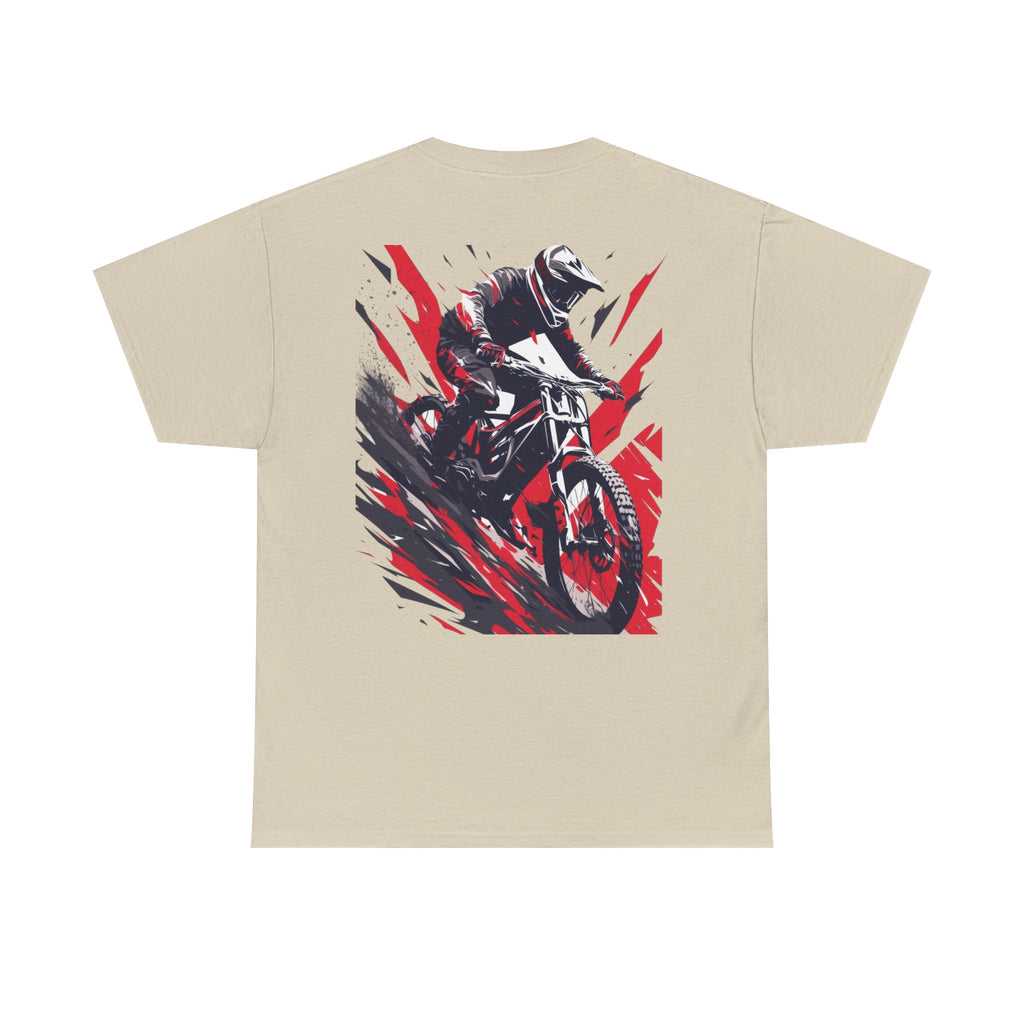 Motocross Rider T-Shirt – Dynamic Dirt Bike Graphic Tee ("Ride Fast")