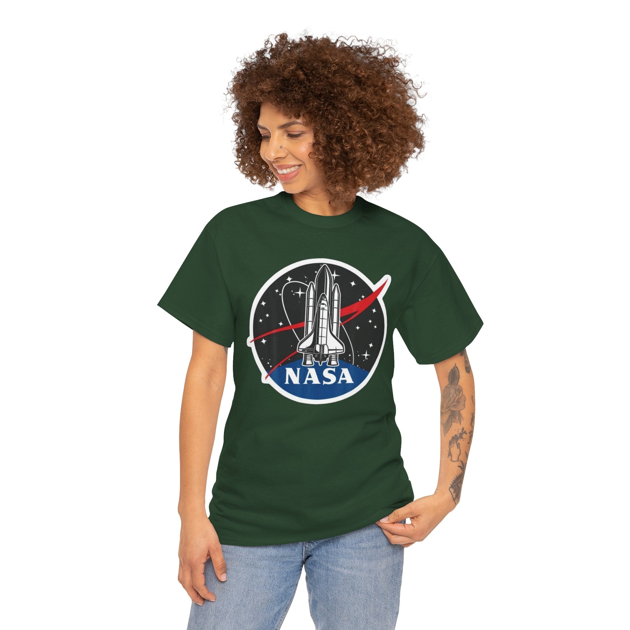NASA Space Shuttle Tee — Retro Rocket Logo T‑Shirt