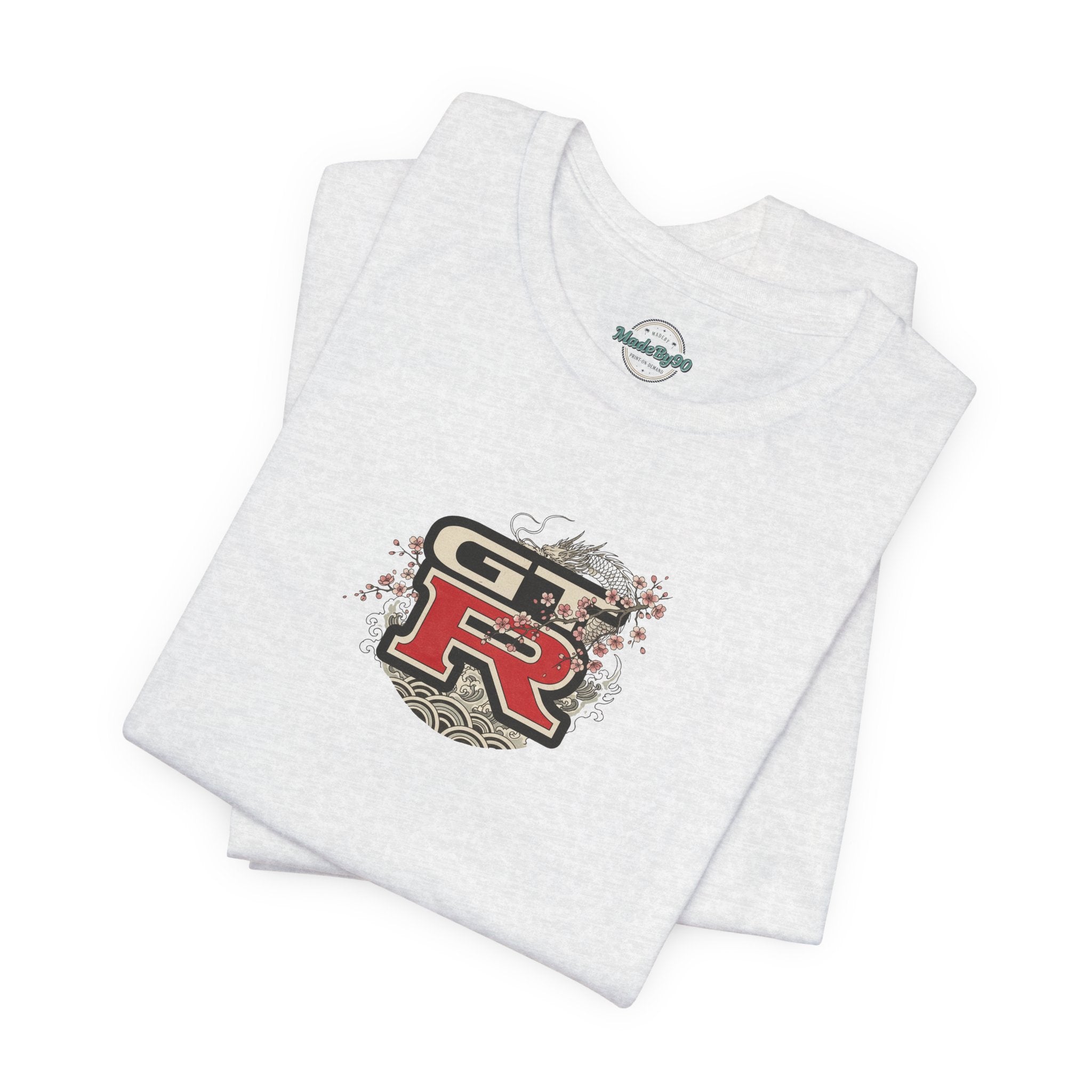 Dragon and Skyline with Sports Car Tee | JDM GT-R Illustration