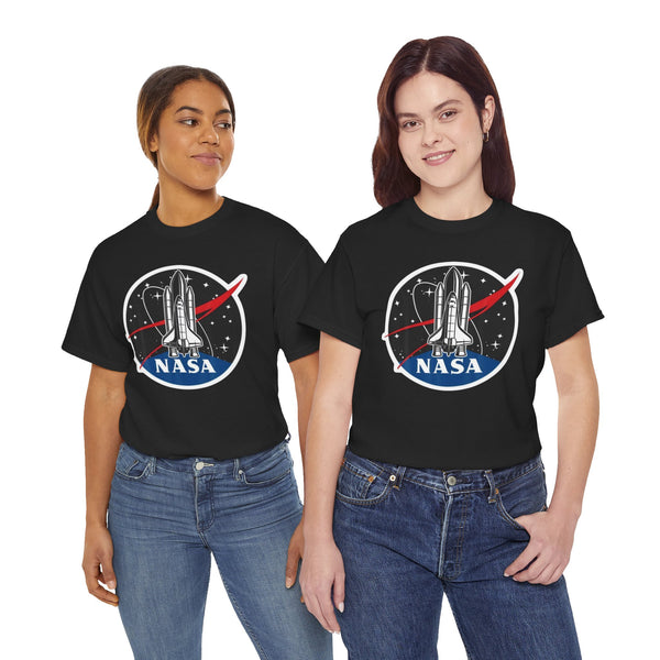 NASA Space Shuttle Tee — Retro Rocket Logo T‑Shirt