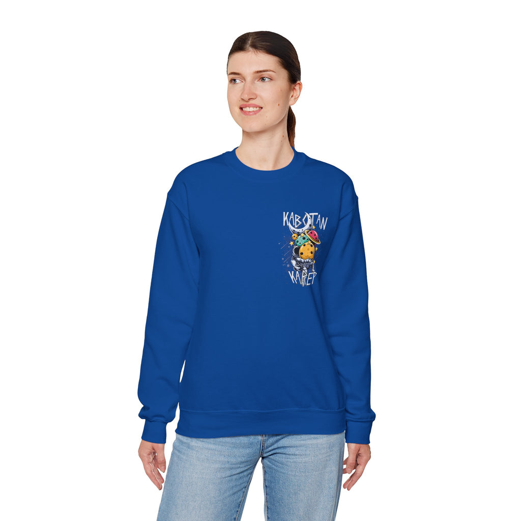 Kabytan Karep Space Crewneck Sweatshirt — Cute Planet Astronaut Graphic