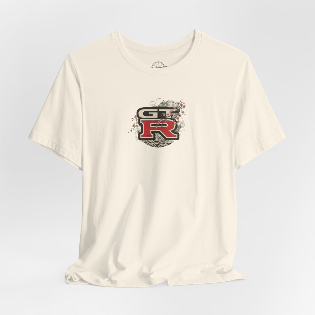 Dragon and Skyline with Sports Car Tee | JDM GT-R Illustration