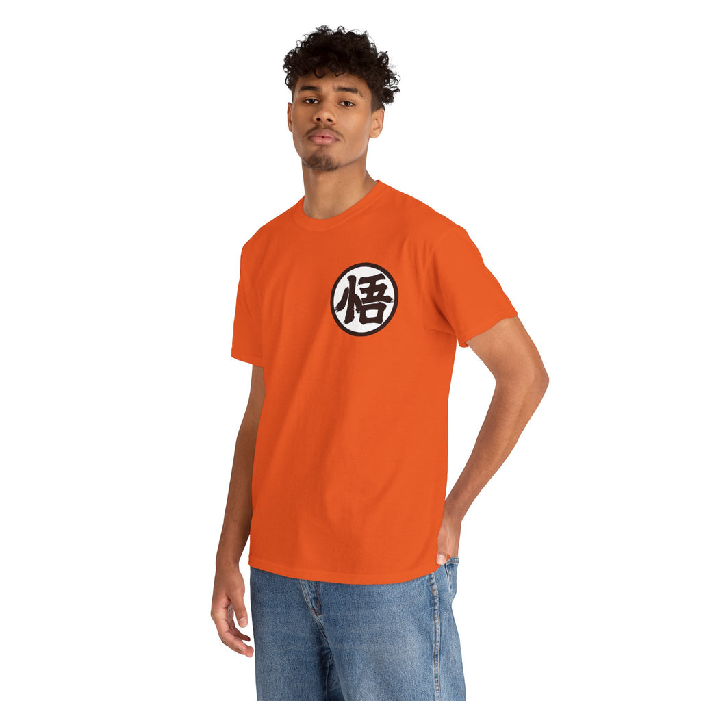 Dragon Warrior Symbol T-Shirt — Goku '悟' Orange Martial Arts Tee