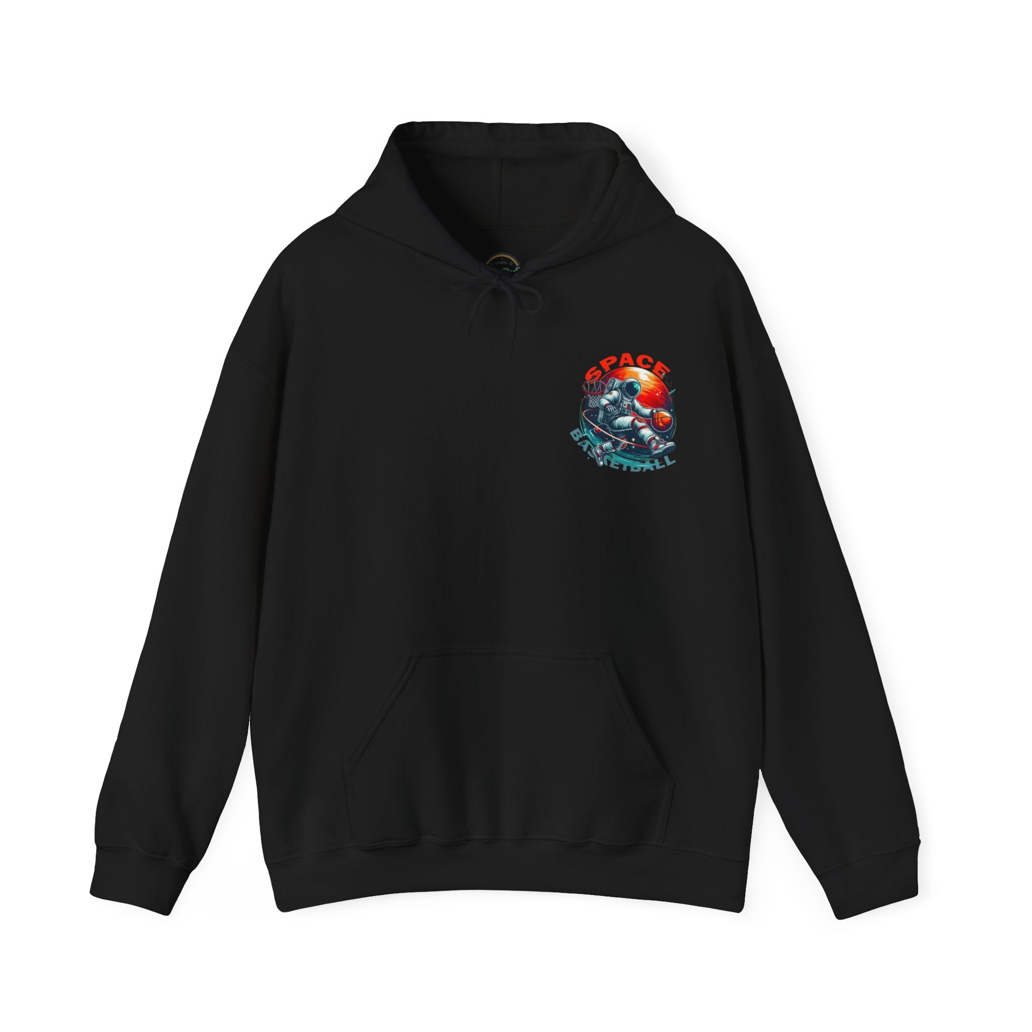 Space Basketball Hoodie - Astronaut Hoop Graphic Pullover