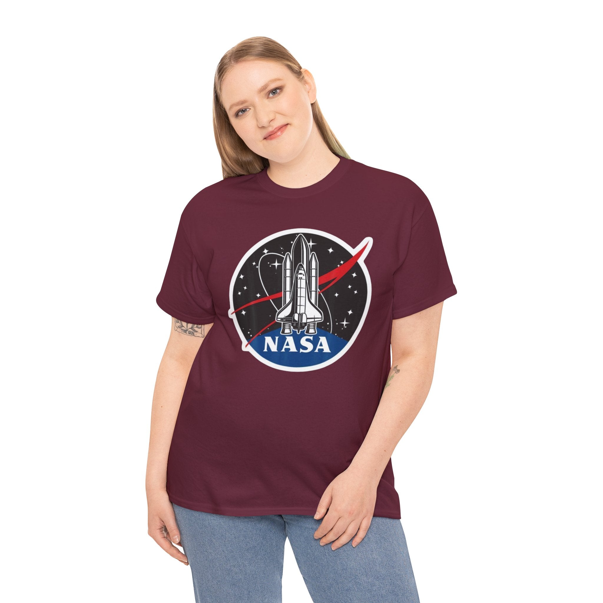 NASA Space Shuttle Tee — Retro Rocket Logo T‑Shirt