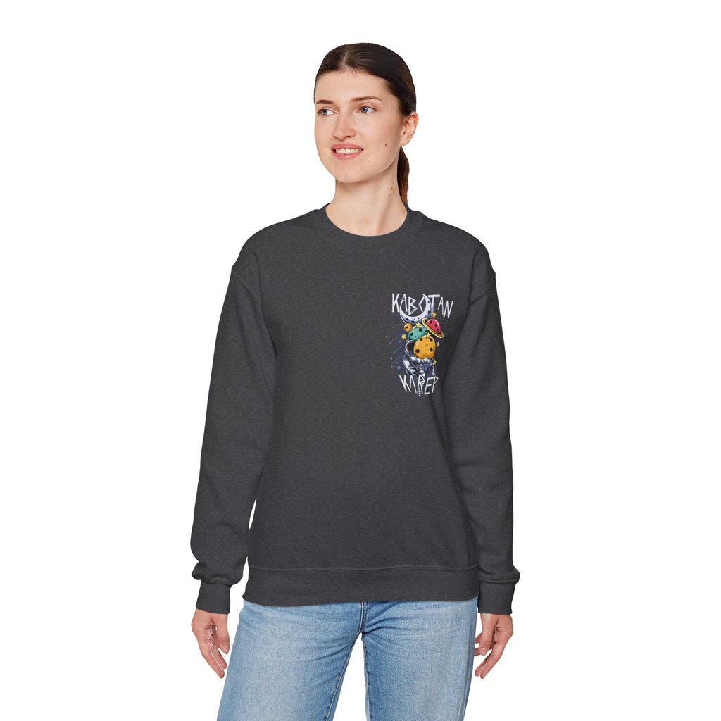 Kabytan Karep Space Crewneck Sweatshirt — Cute Planet Astronaut Graphic