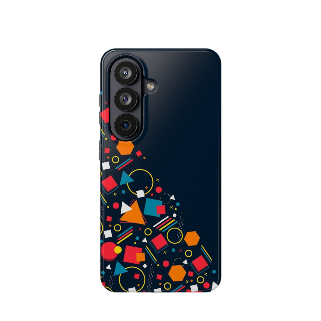 Magnetic Impact-Resistant Phone Case — Geometric Confetti Design