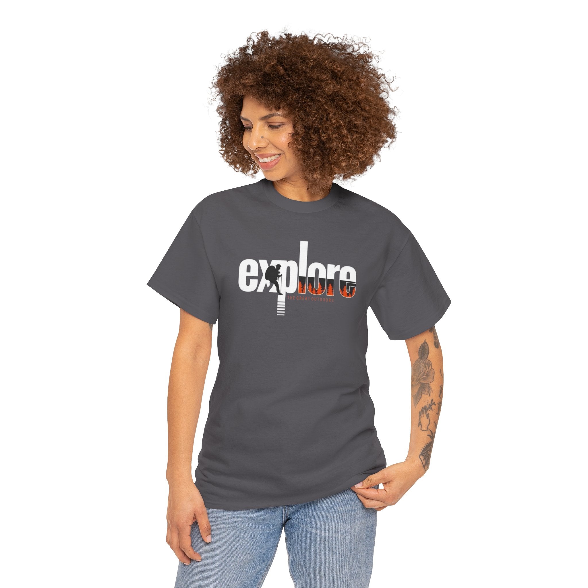 Explore Logo Tee | Adventure Graphic Shirt, Travel Typography