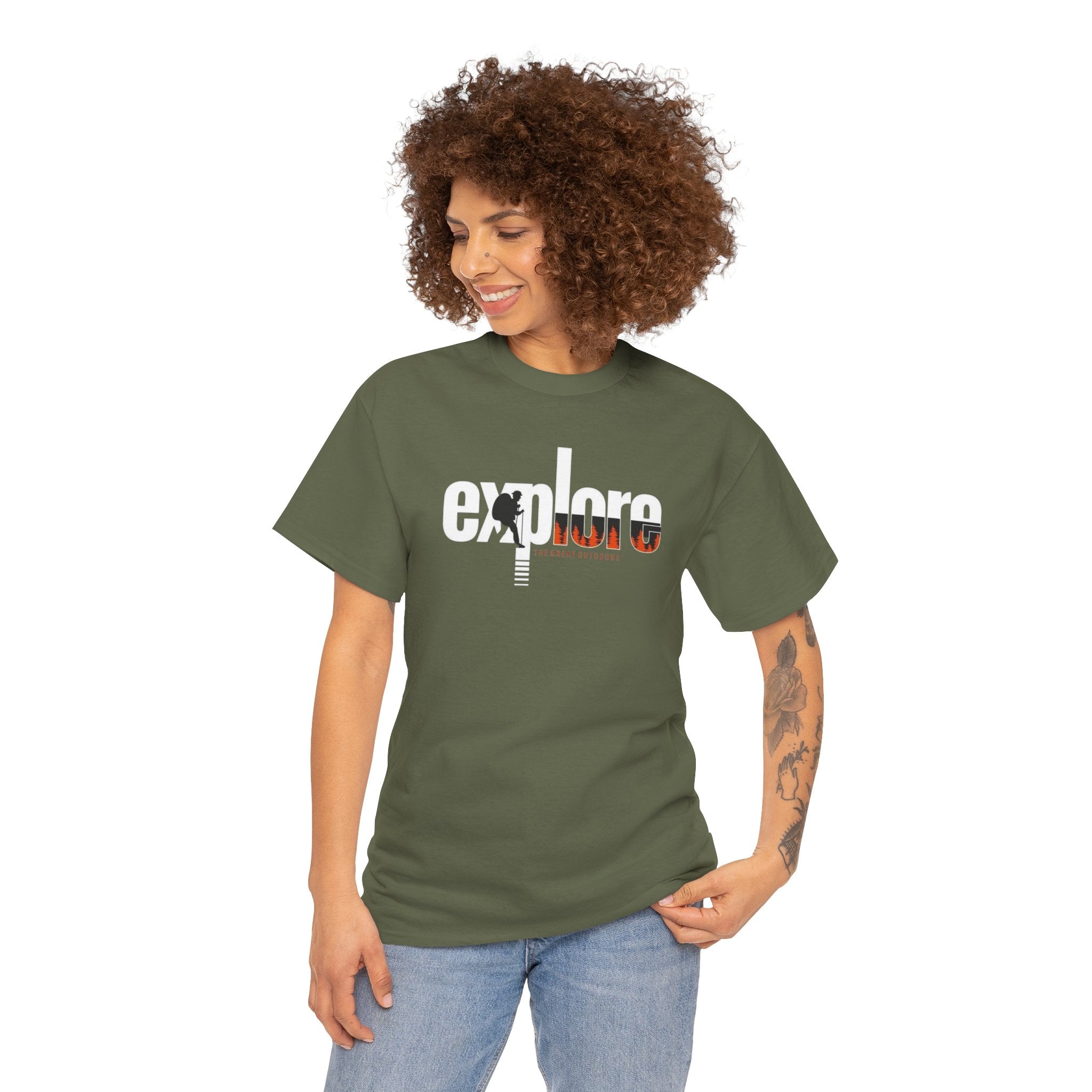 Explore Logo Tee | Adventure Graphic Shirt, Travel Typography
