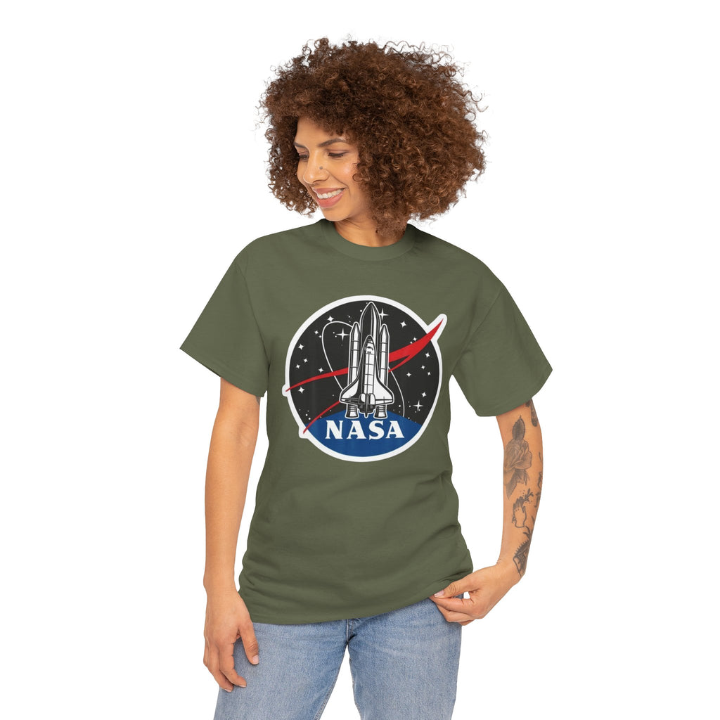 NASA Space Shuttle Tee — Retro Rocket Logo T‑Shirt