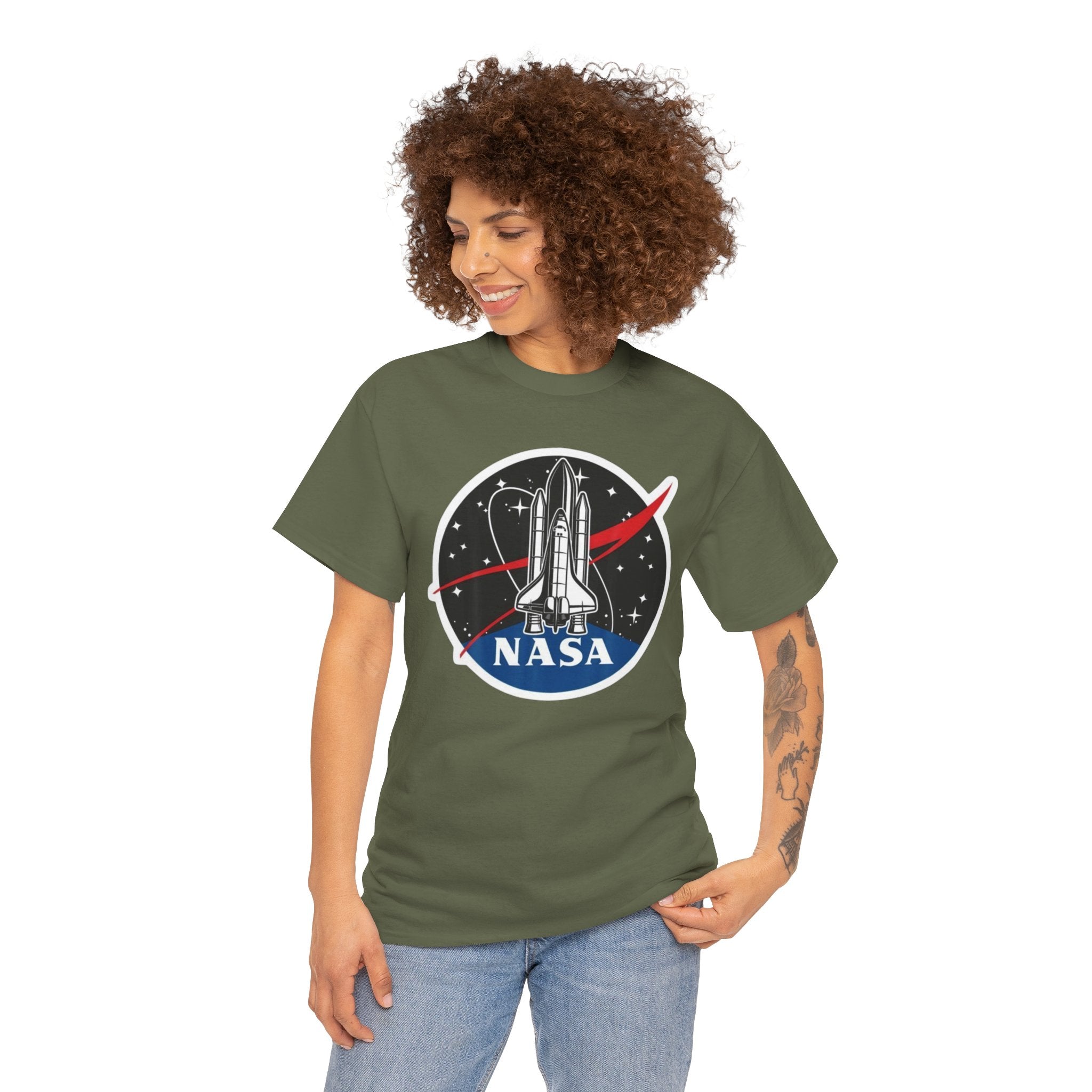NASA Space Shuttle Tee — Retro Rocket Logo T‑Shirt