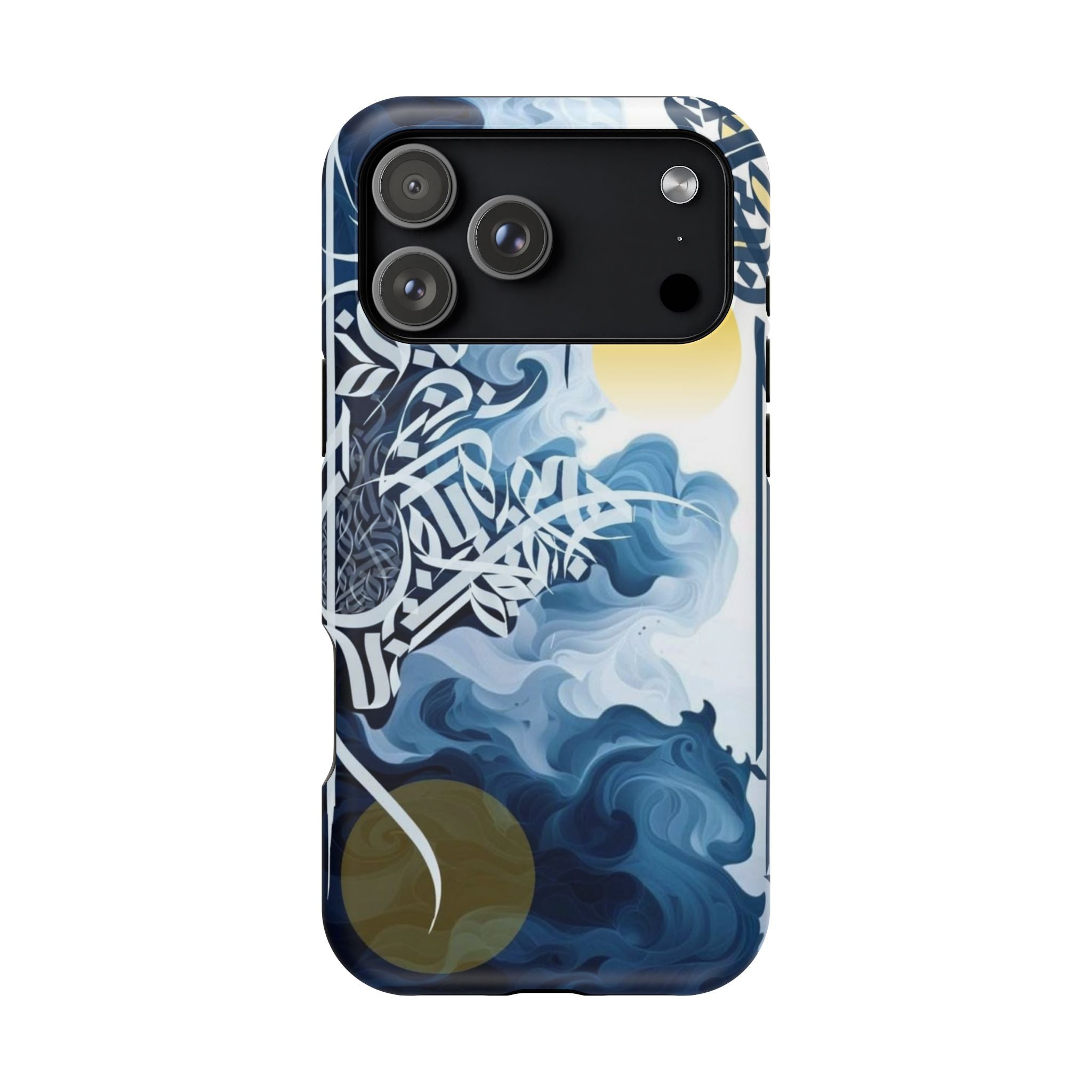 Magnetic Impact-Resistant Case — Blue Nautical Wave Mandala Design