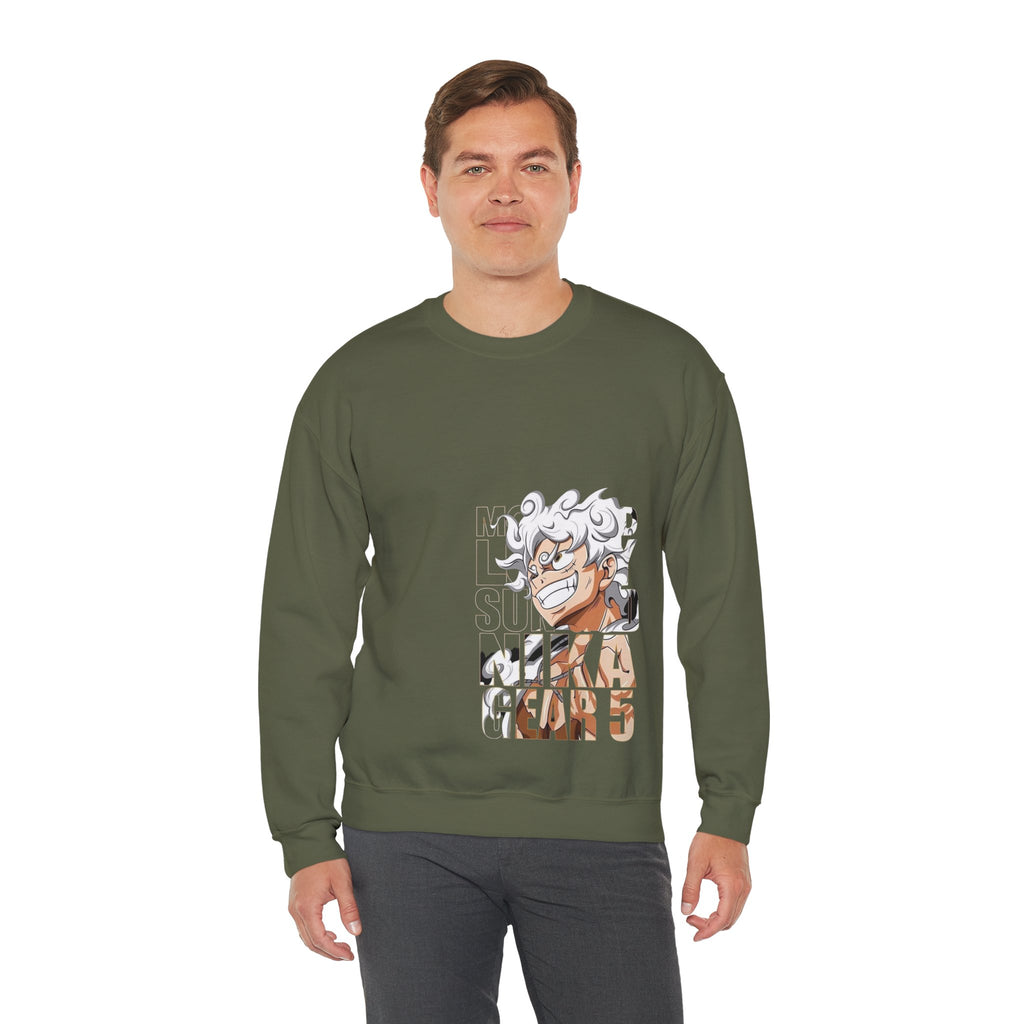 Crewneck Sweatshirt — Anime 'Mika' Gear 5 Graphic