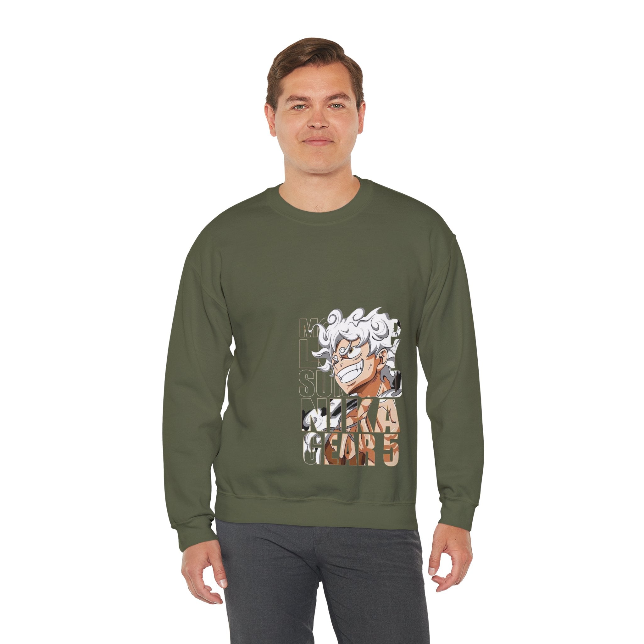 Crewneck Sweatshirt — Anime 'Mika' Gear 5 Graphic