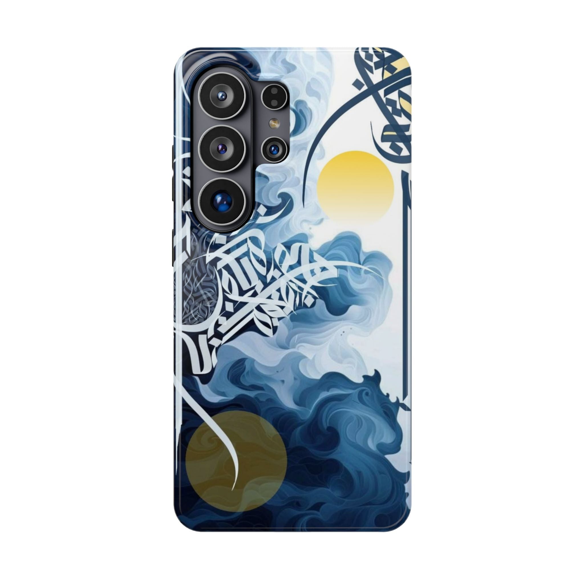 Magnetic Impact-Resistant Case — Blue Nautical Wave Mandala Design