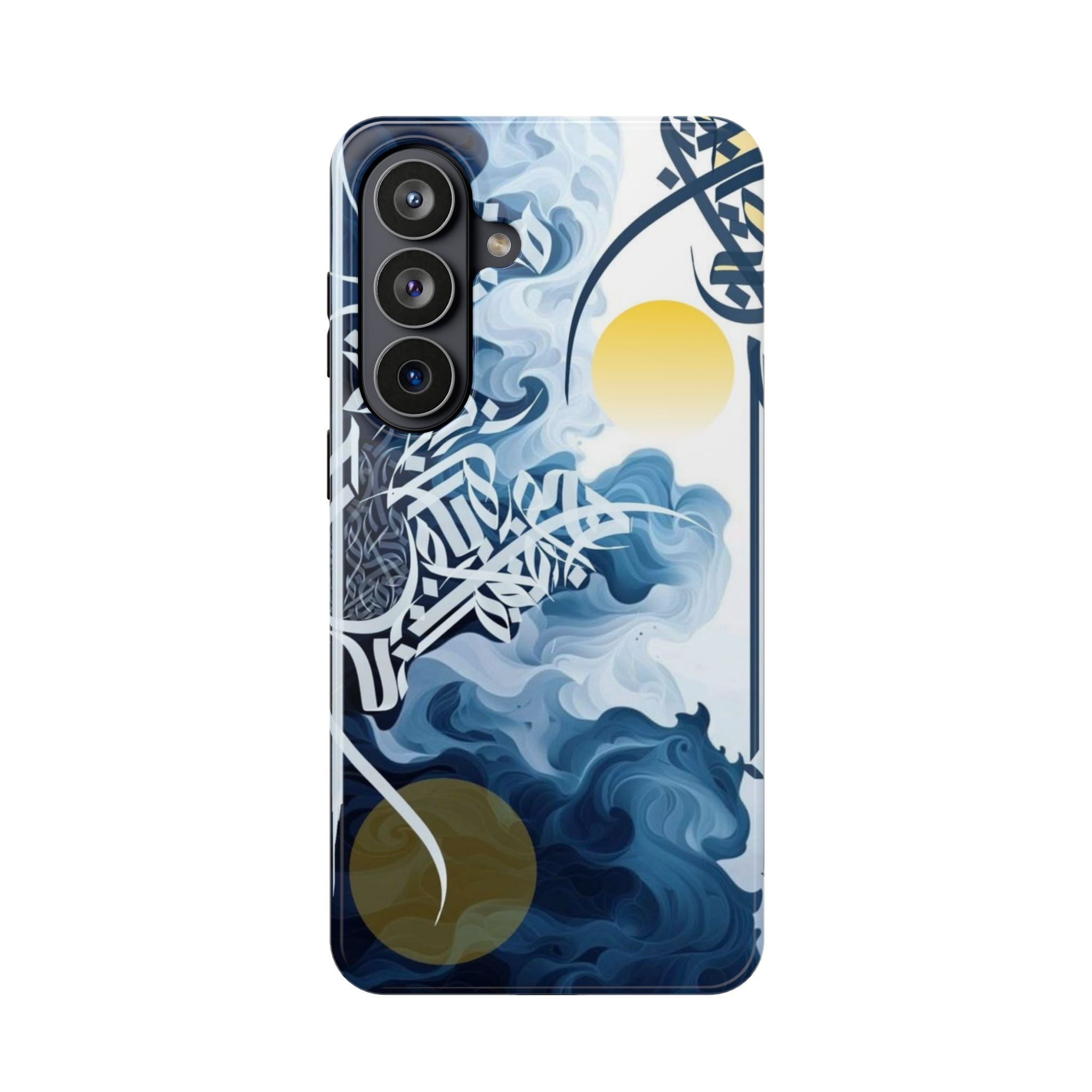 Magnetic Impact-Resistant Case — Blue Nautical Wave Mandala Design