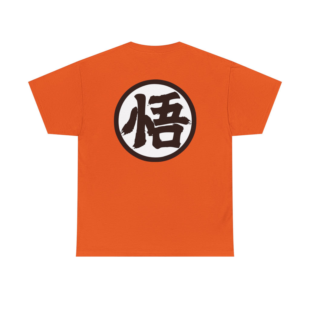 Dragon Warrior Symbol T-Shirt — Goku '悟' Orange Martial Arts Tee