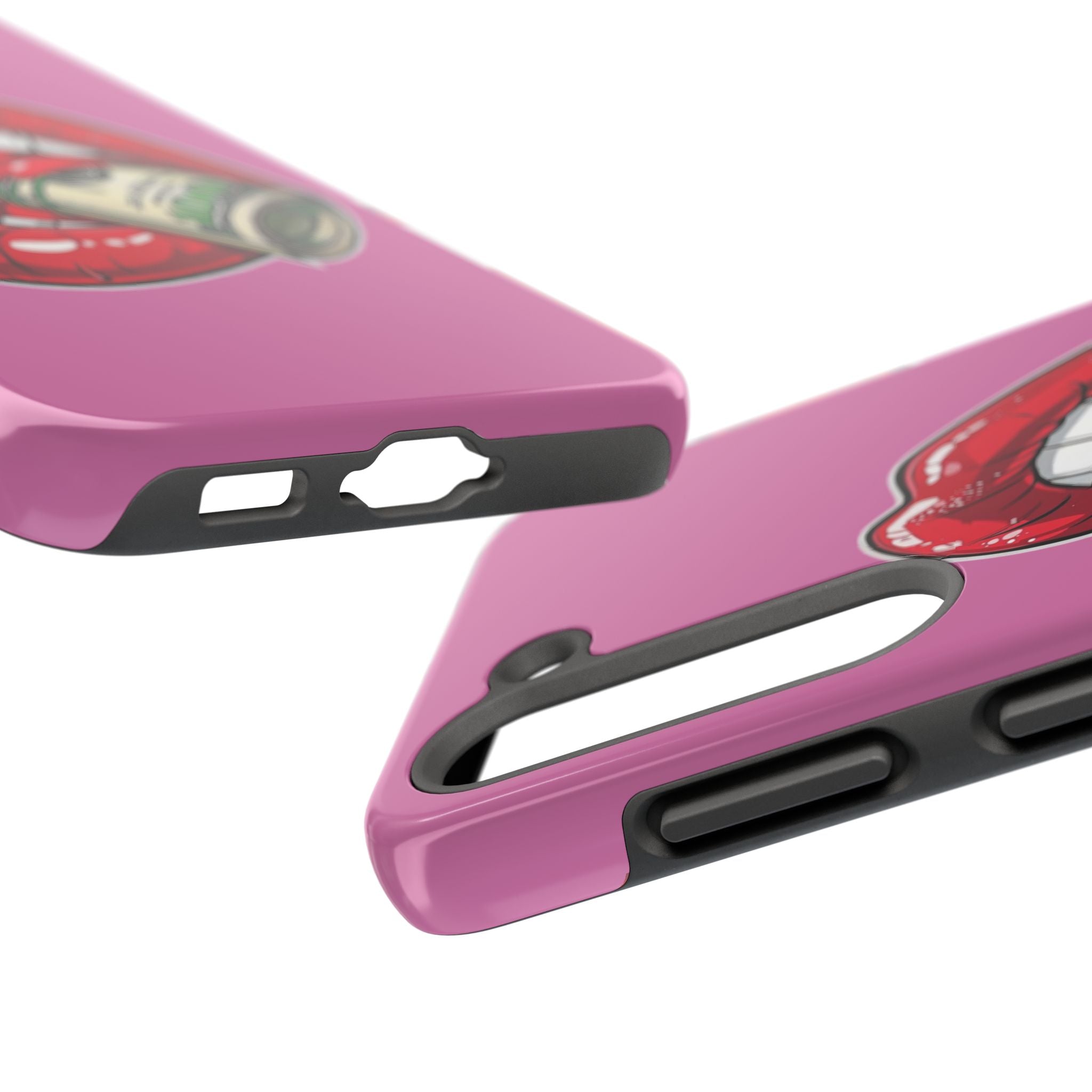 Red Lips Holding Money phone case | Tough Phone Cases