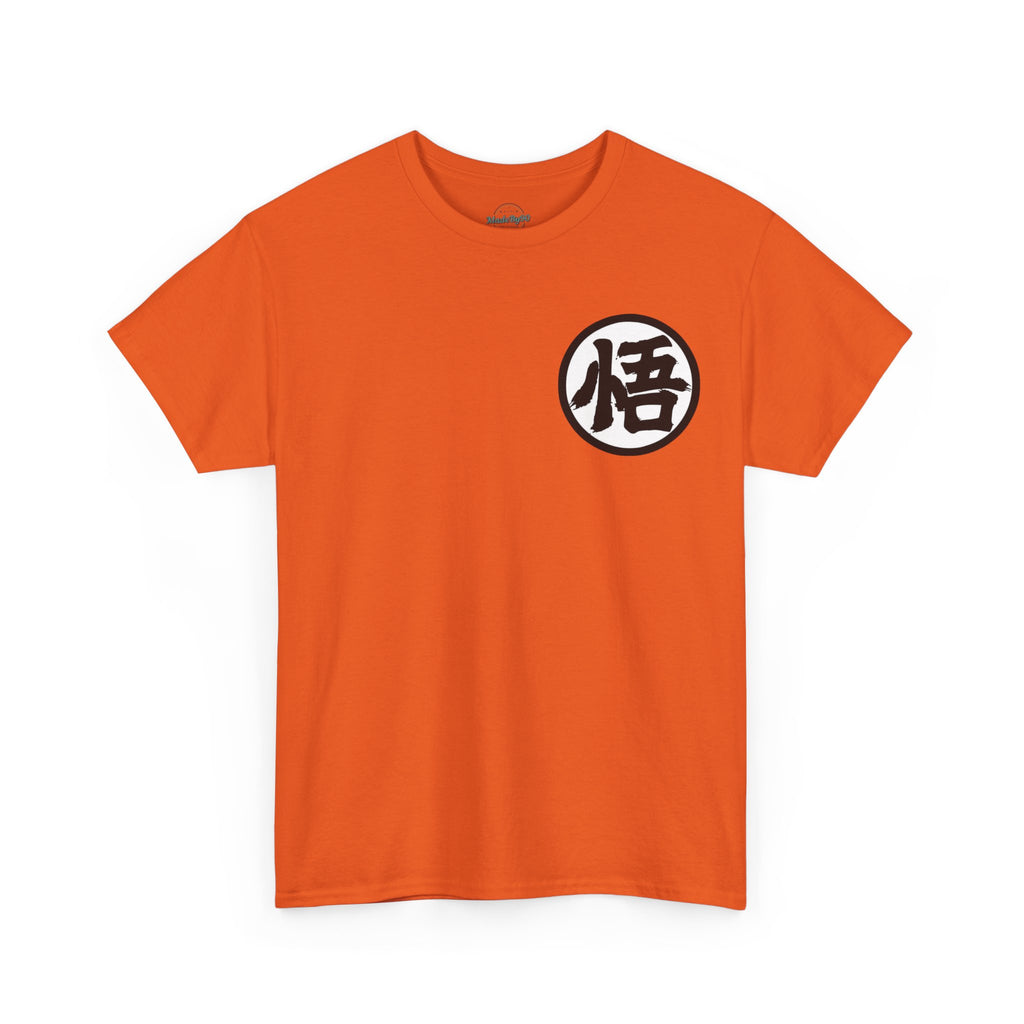 Dragon Warrior Symbol T-Shirt — Goku '悟' Orange Martial Arts Tee