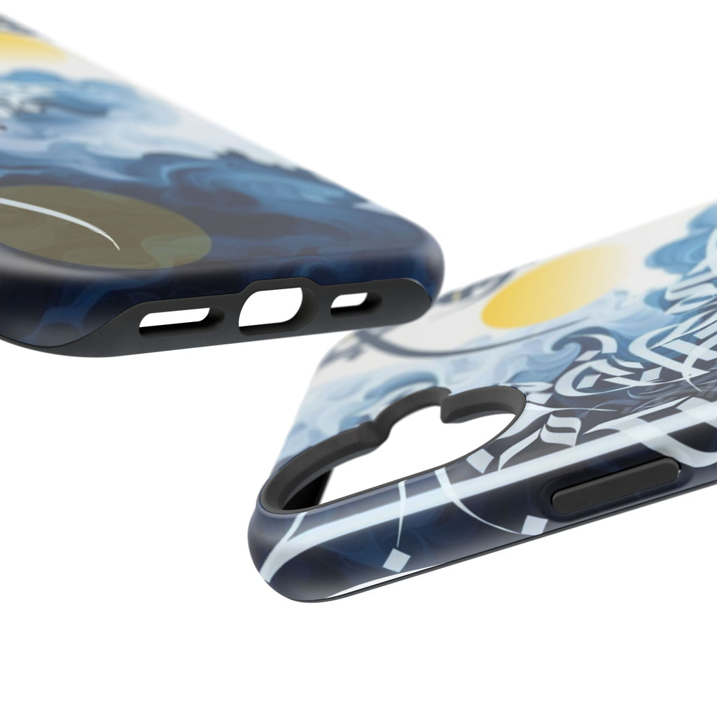 Magnetic Impact-Resistant Case — Blue Nautical Wave Mandala Design