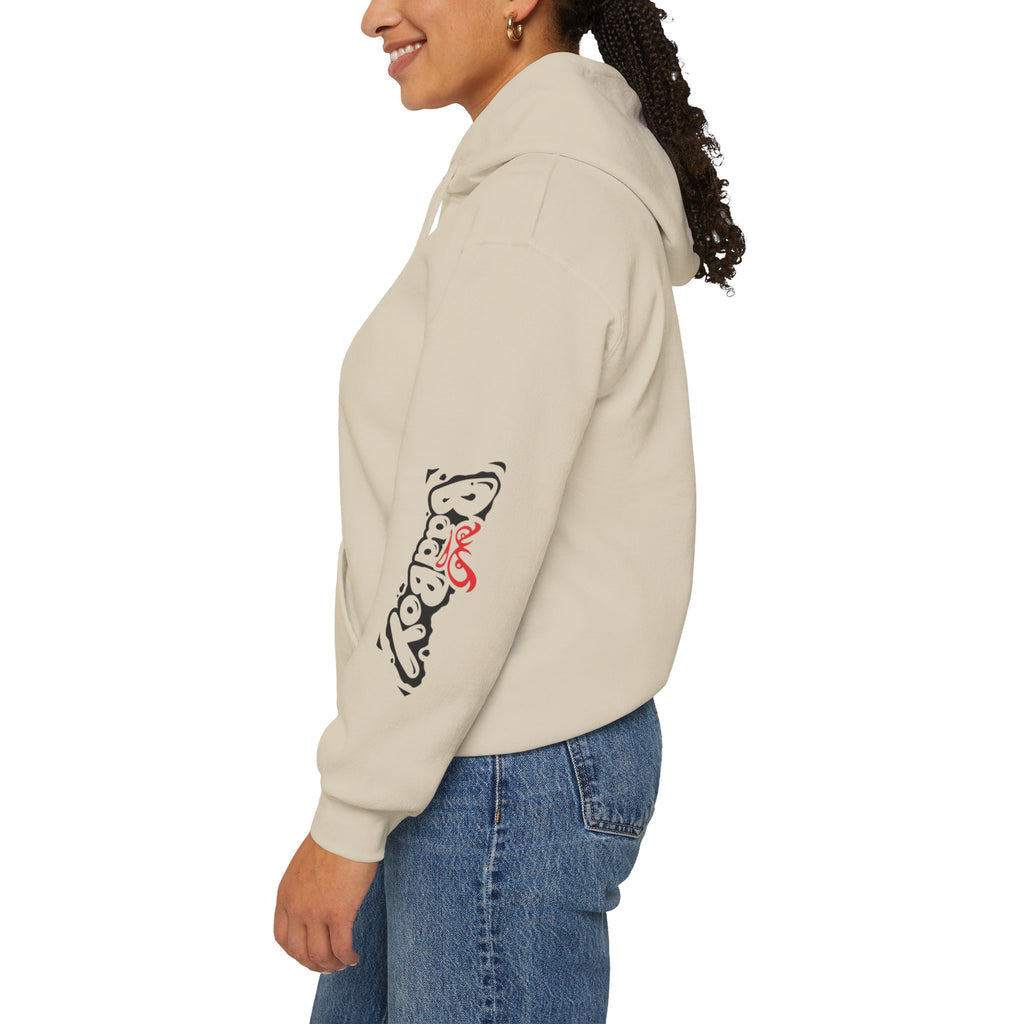 Bad Boy Graffiti Hoodie – Streetwear Logo Pullover with Sleeve Graphic
