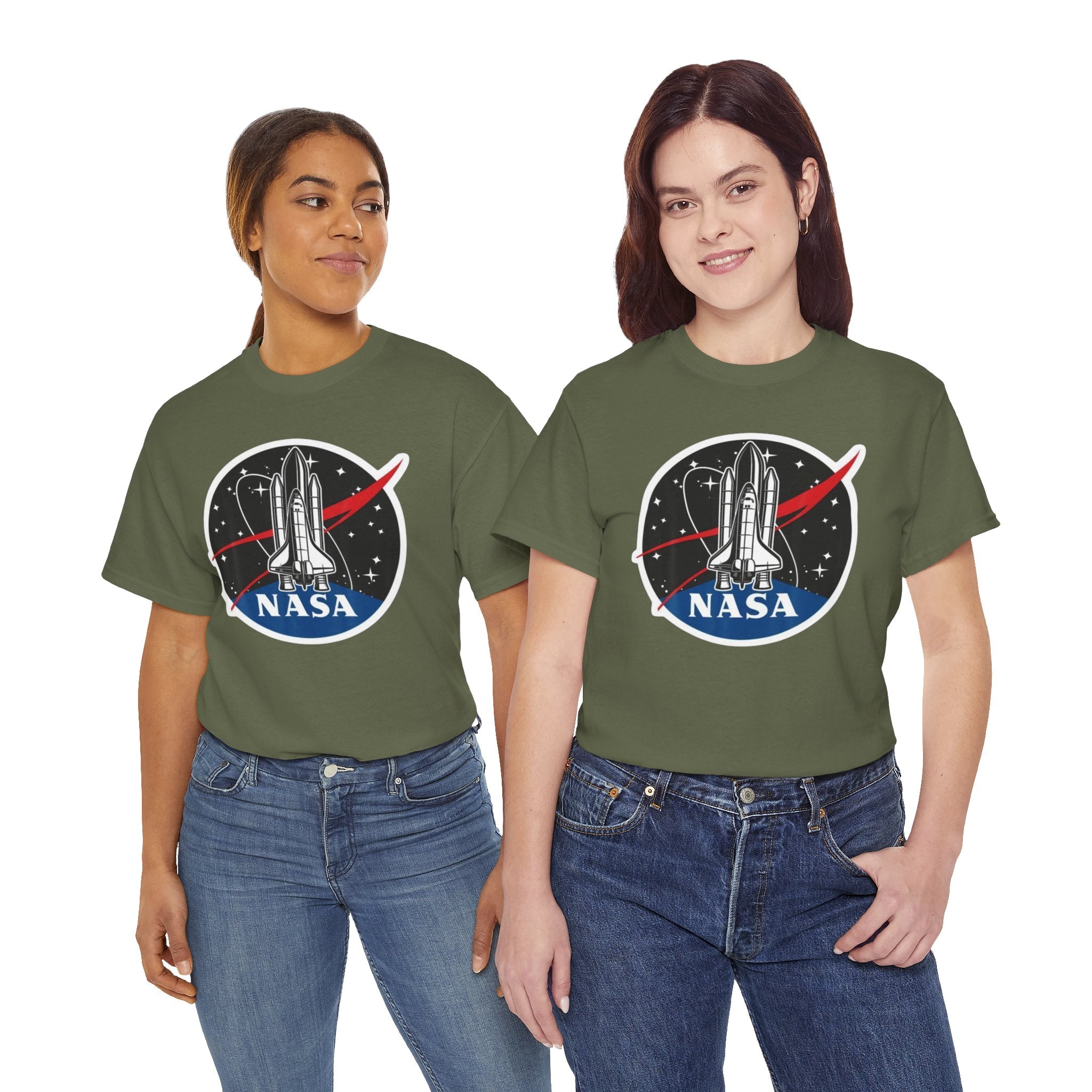 NASA Space Shuttle Tee — Retro Rocket Logo T‑Shirt