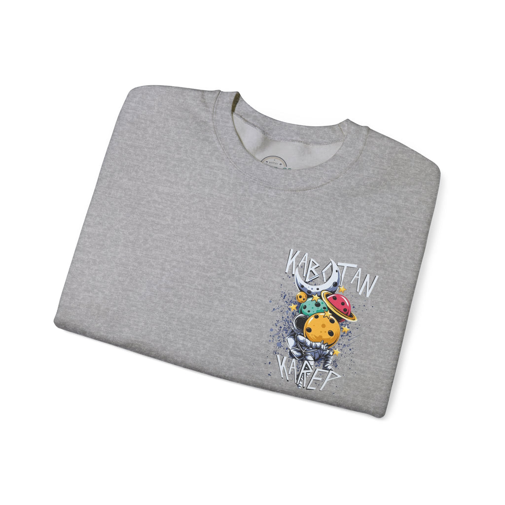 Kabytan Karep Space Crewneck Sweatshirt — Cute Planet Astronaut Graphic