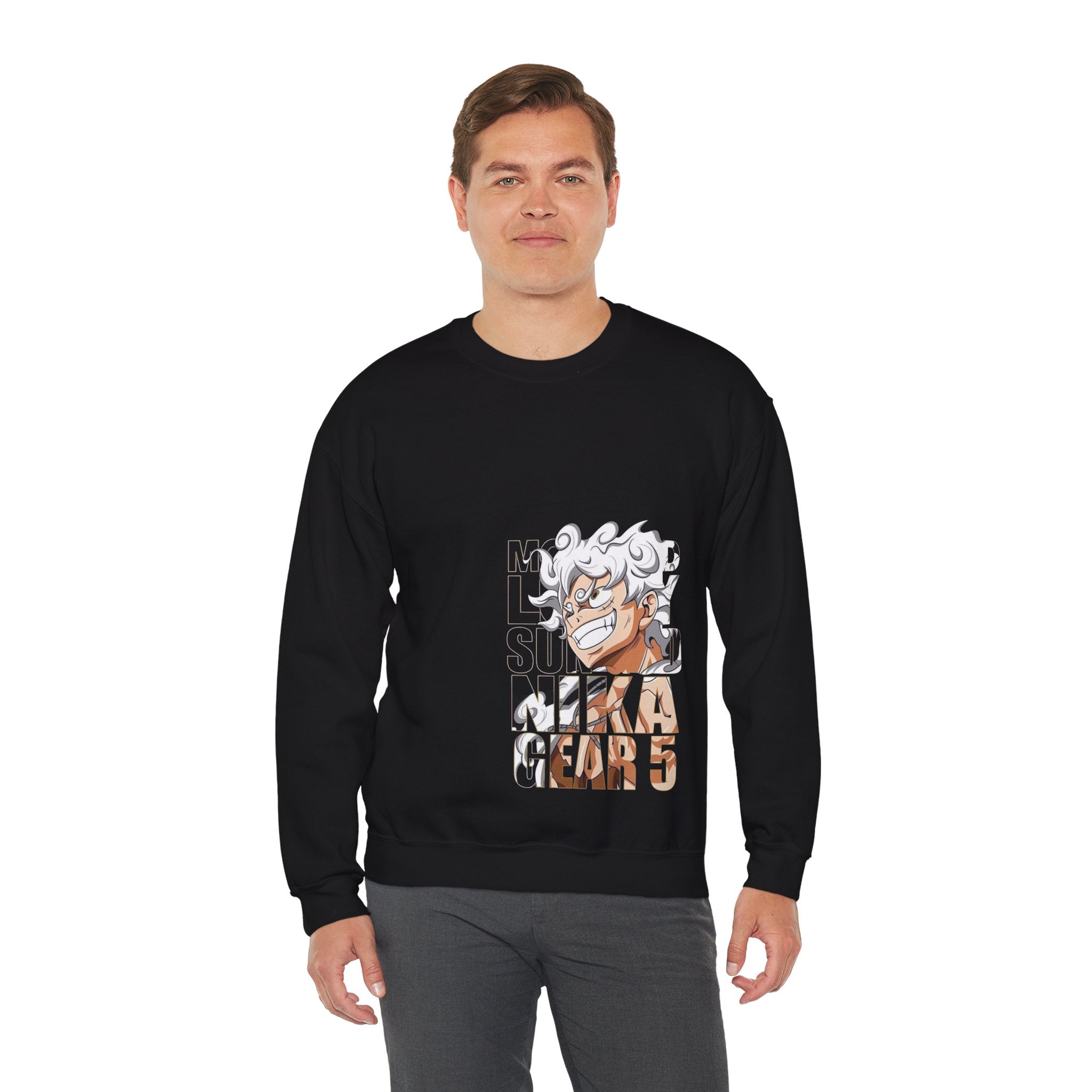 Crewneck Sweatshirt — Anime 'Mika' Gear 5 Graphic