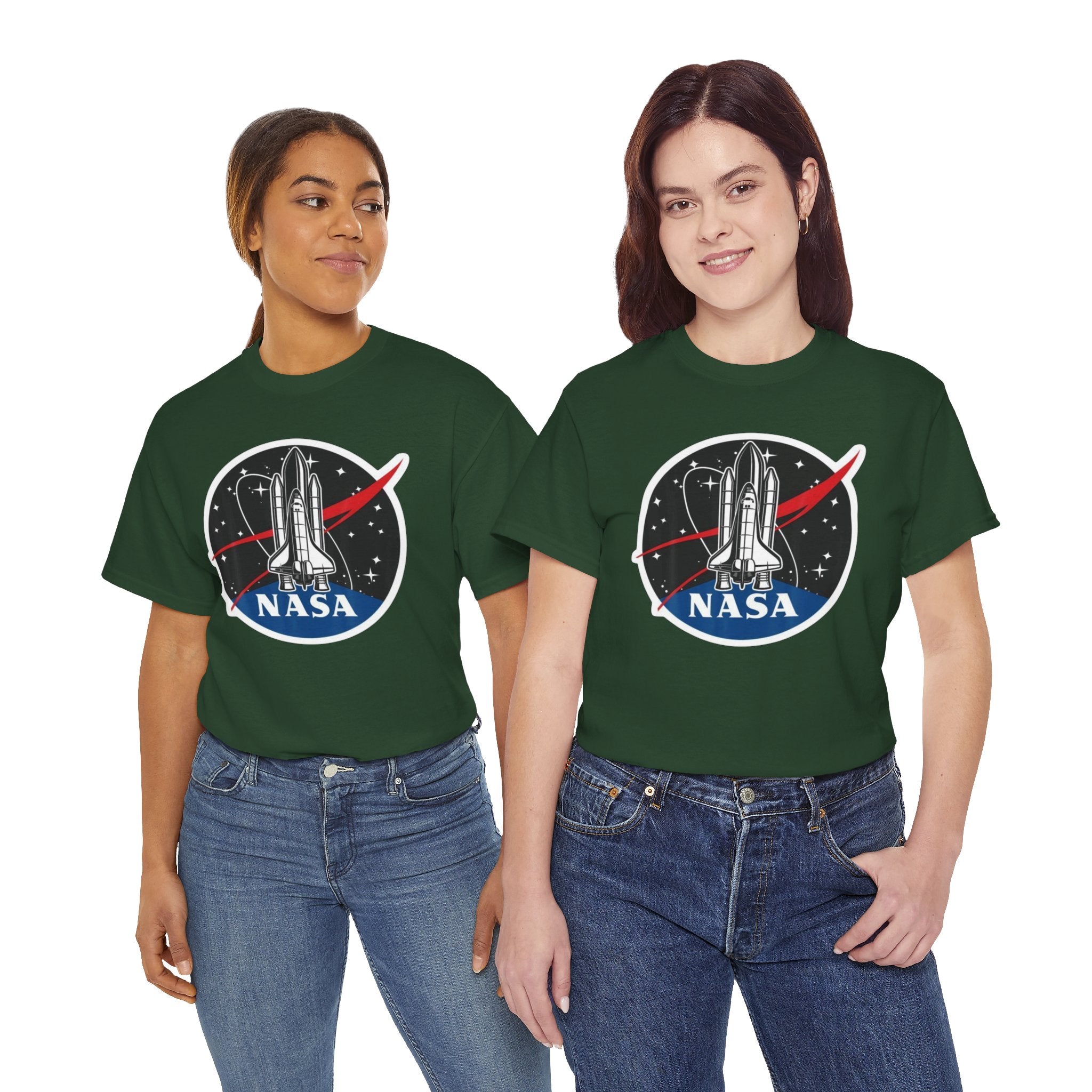 NASA Space Shuttle Tee — Retro Rocket Logo T‑Shirt