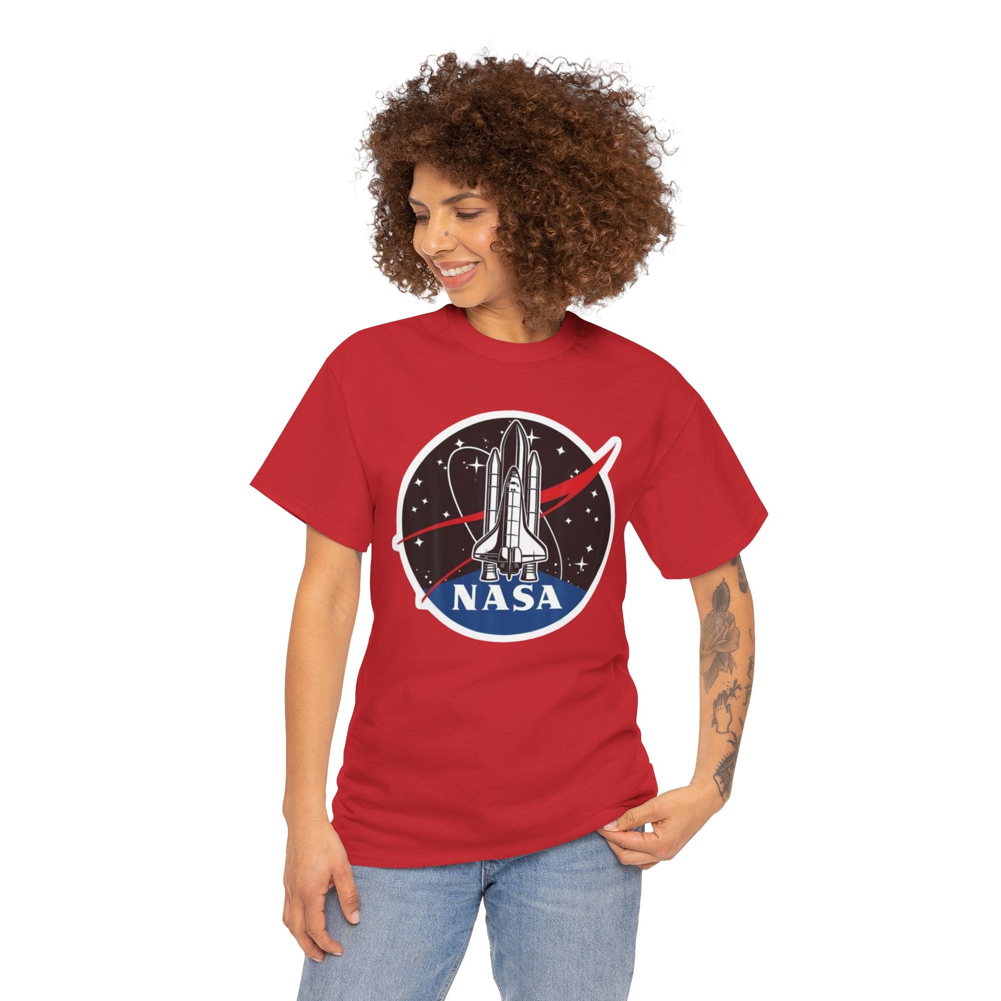NASA Space Shuttle Tee — Retro Rocket Logo T‑Shirt