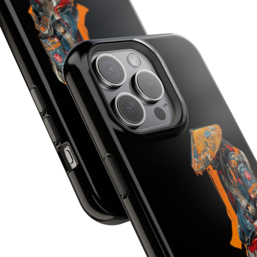 Samurai Streetwear Phone Case — Magnetic Impact-Resistant