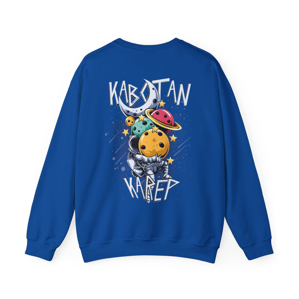 Kabytan Karep Space Crewneck Sweatshirt — Cute Planet Astronaut Graphic