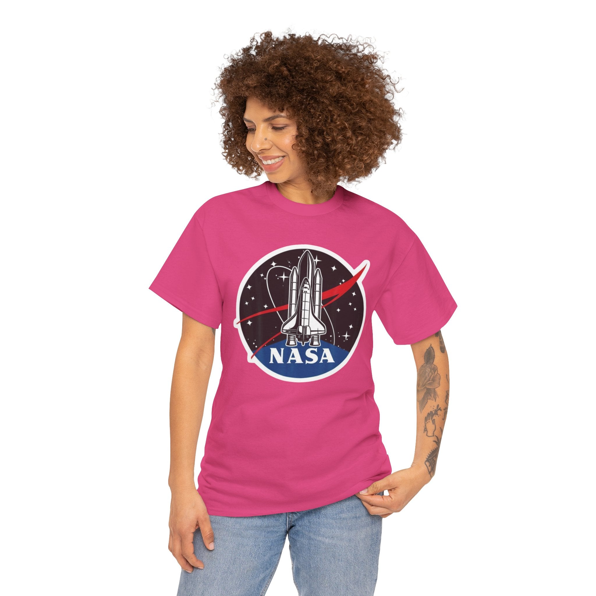 NASA Space Shuttle Tee — Retro Rocket Logo T‑Shirt