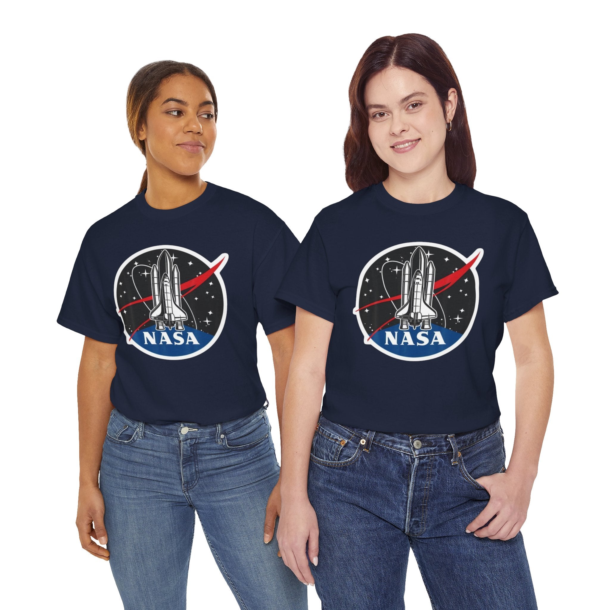 NASA Space Shuttle Tee — Retro Rocket Logo T‑Shirt