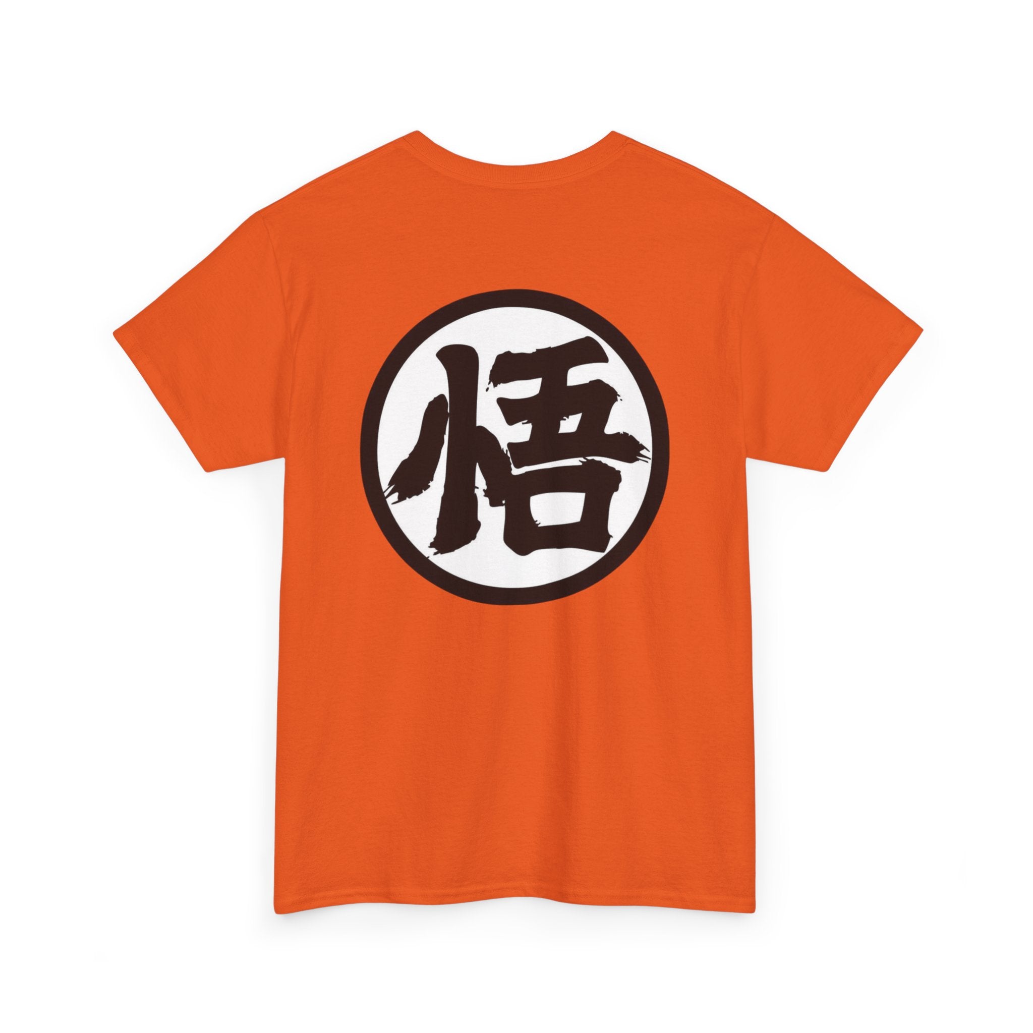 Dragon Warrior Symbol T-Shirt — Goku '悟' Orange Martial Arts Tee