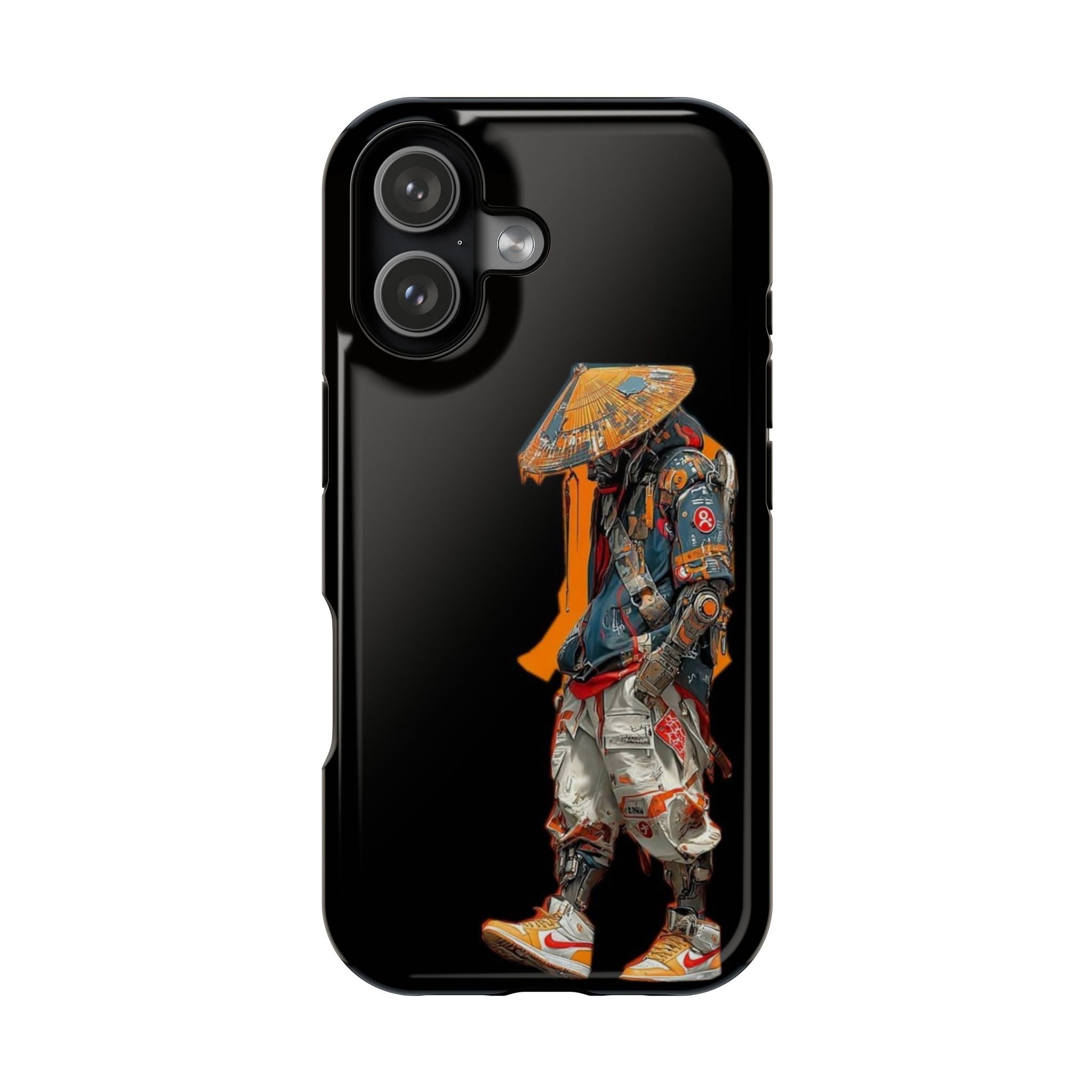 Samurai Streetwear Phone Case — Magnetic Impact-Resistant