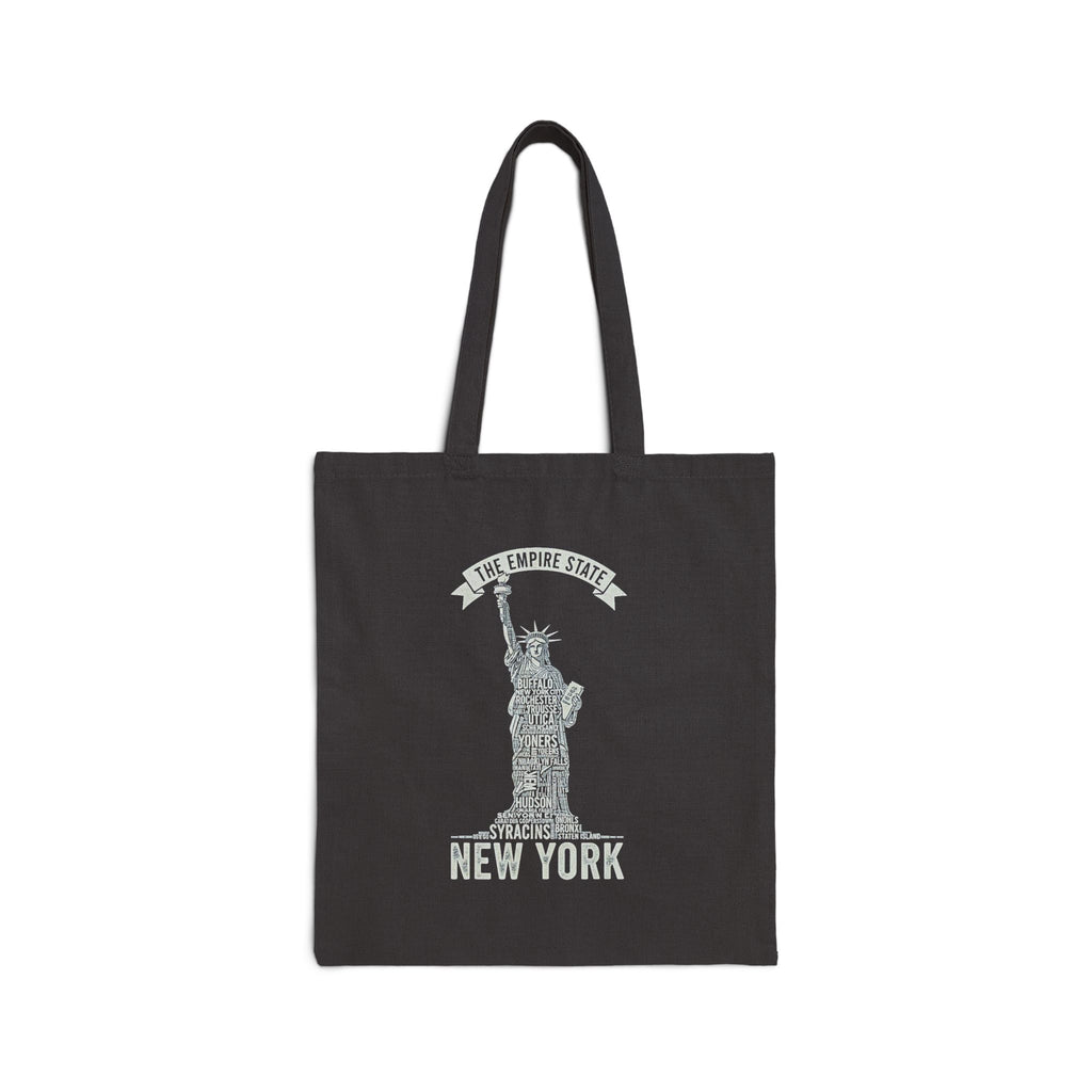 New York Statue of Liberty Tote Bag – Empire State Cotton Canvas Shopper