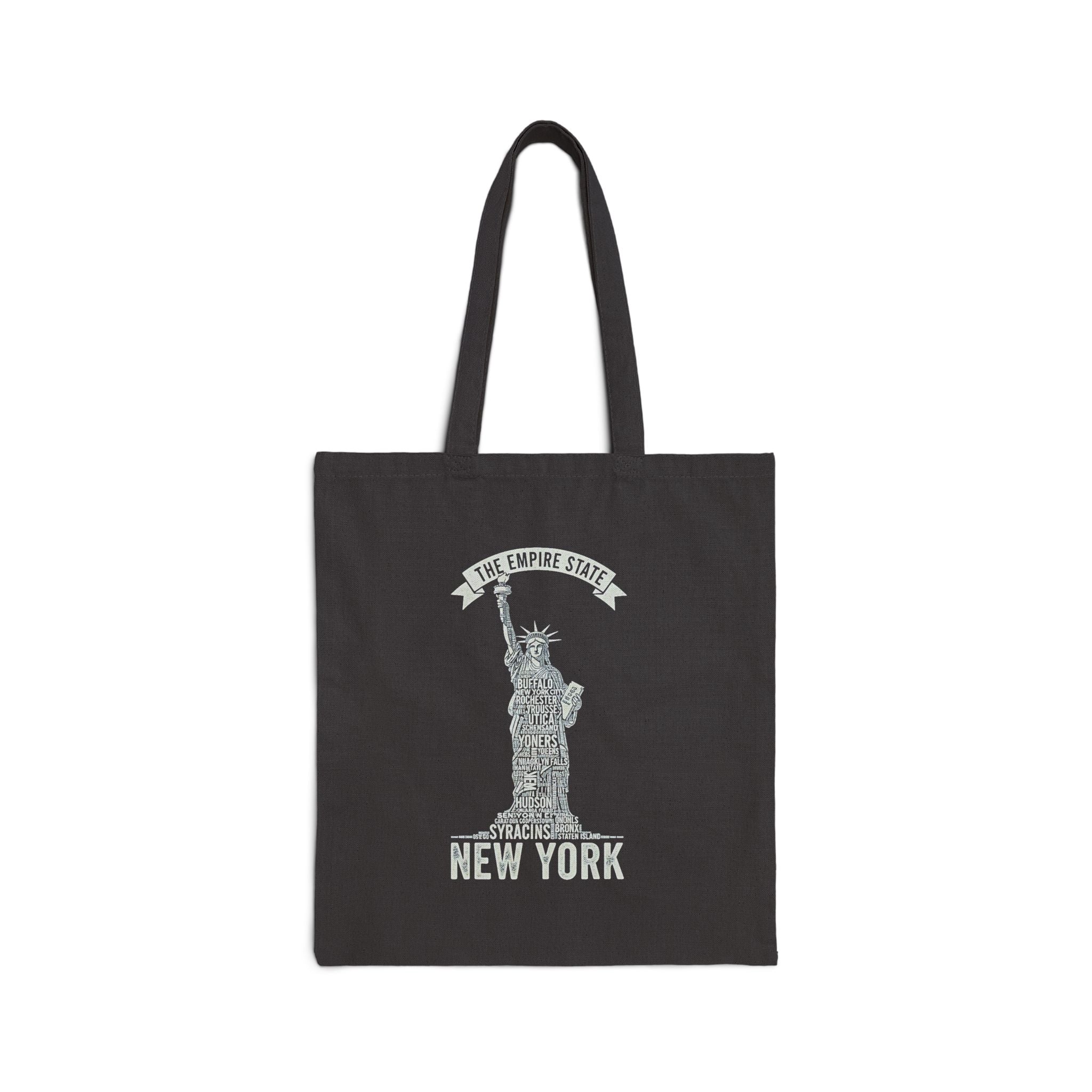 New York Statue of Liberty Tote Bag – Empire State Cotton Canvas Shopper