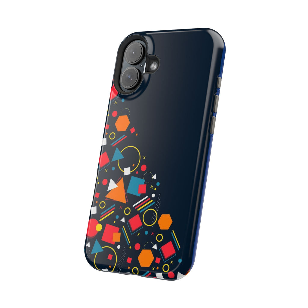Magnetic Impact-Resistant Phone Case — Geometric Confetti Design