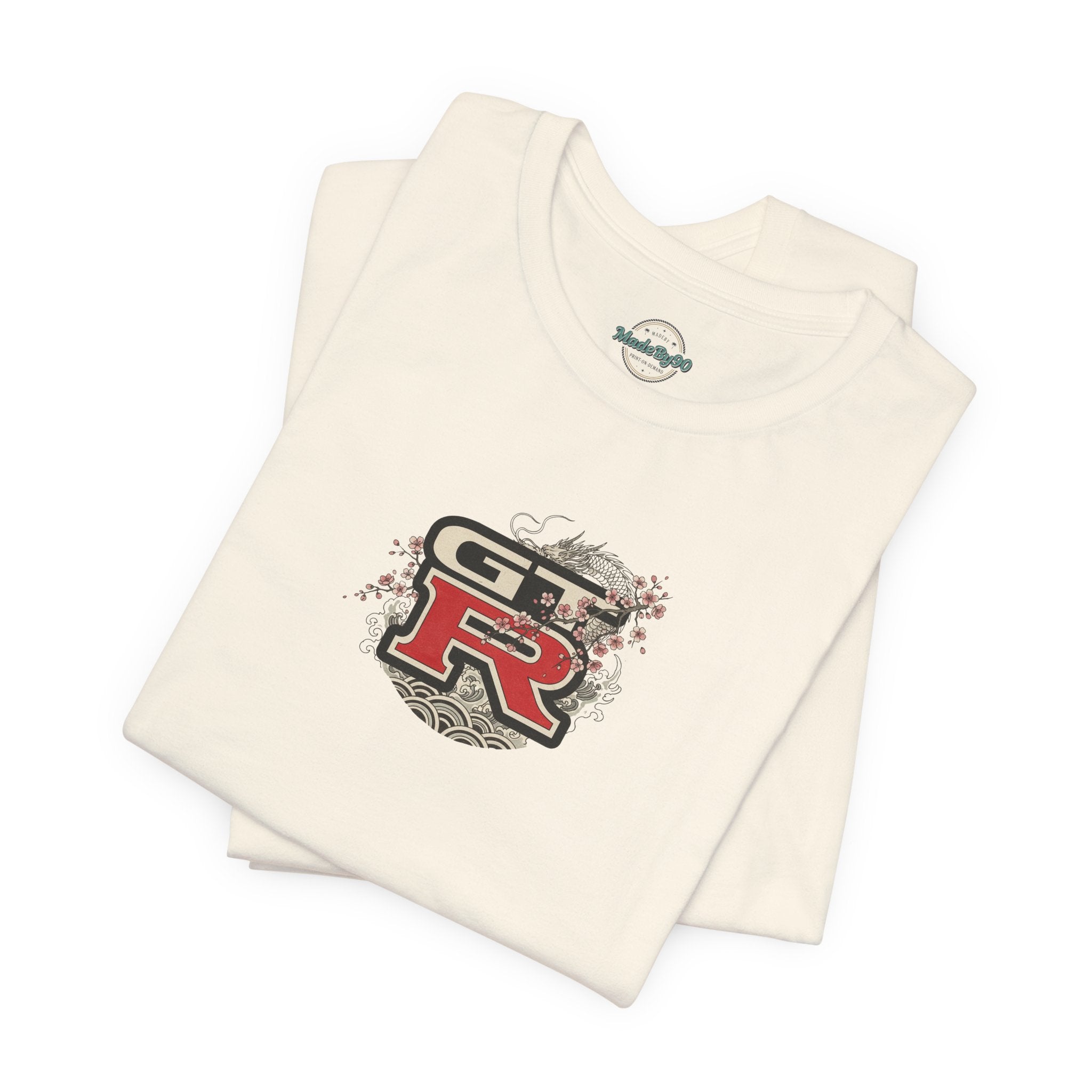 Dragon and Skyline with Sports Car Tee | JDM GT-R Illustration
