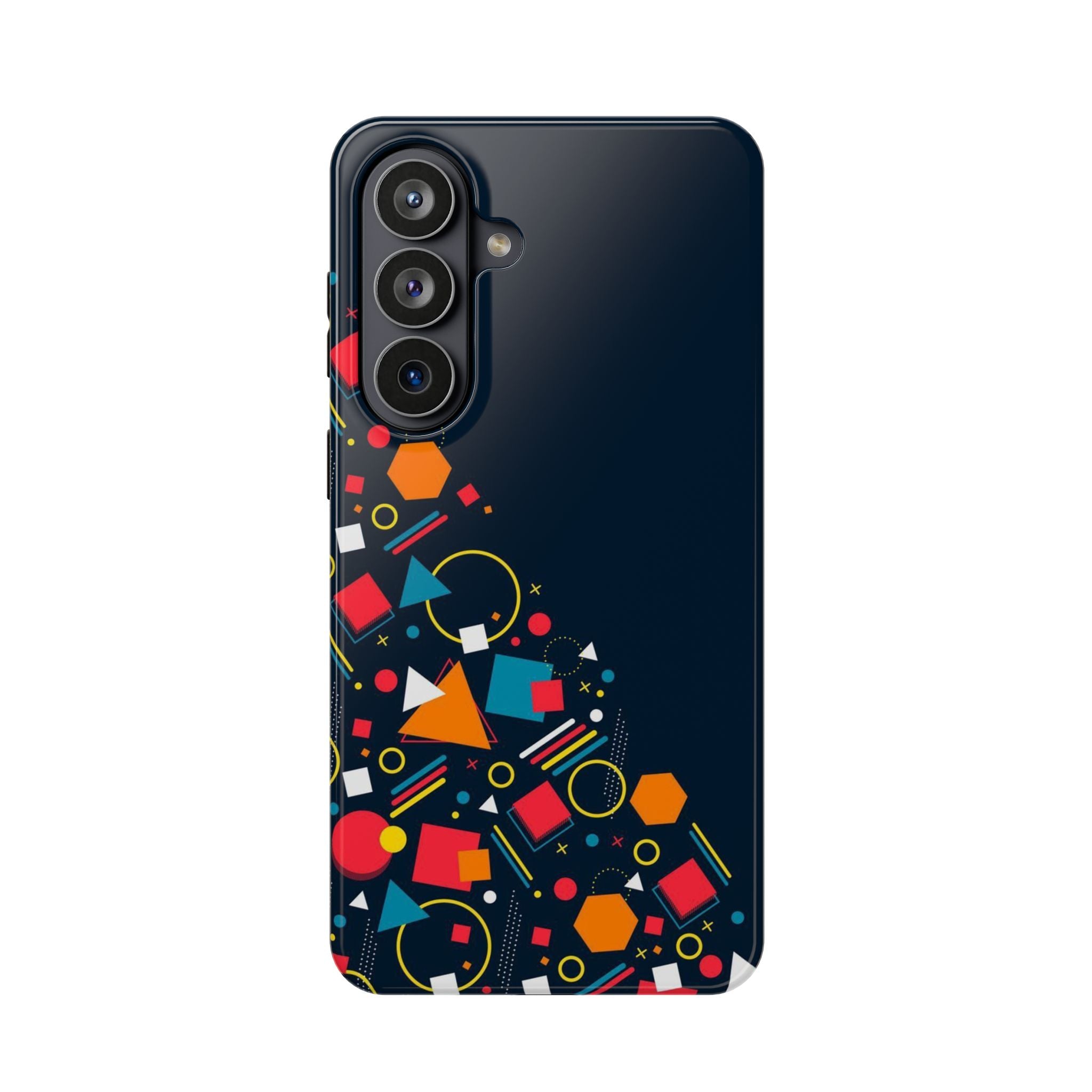 Magnetic Impact-Resistant Phone Case — Geometric Confetti Design