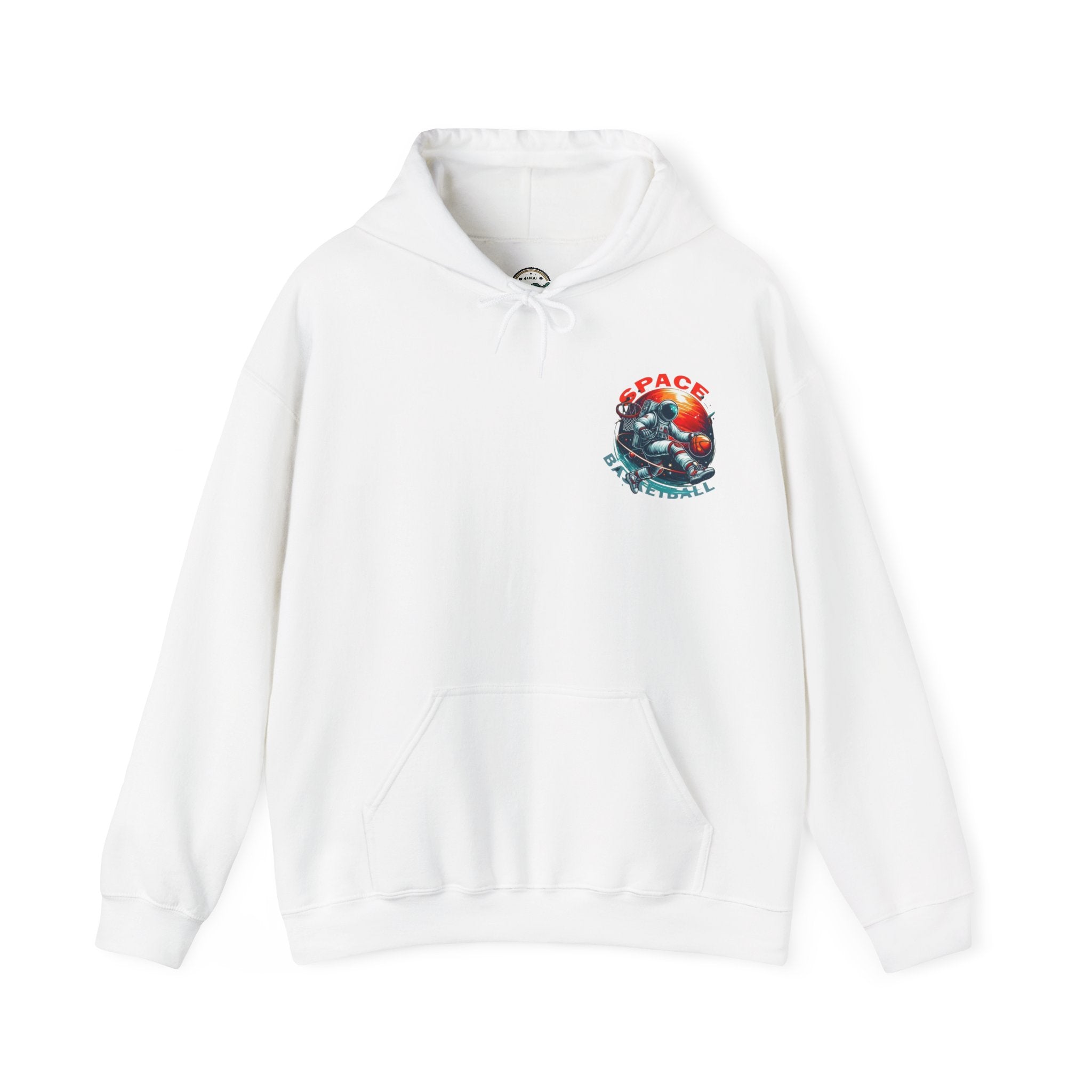 Space Basketball Hoodie - Astronaut Hoop Graphic Pullover
