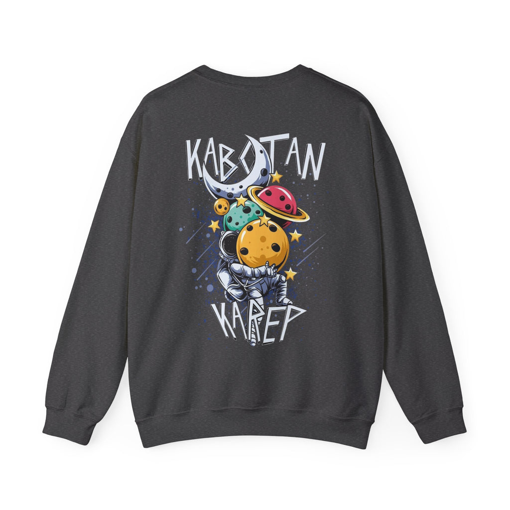 Kabytan Karep Space Crewneck Sweatshirt — Cute Planet Astronaut Graphic