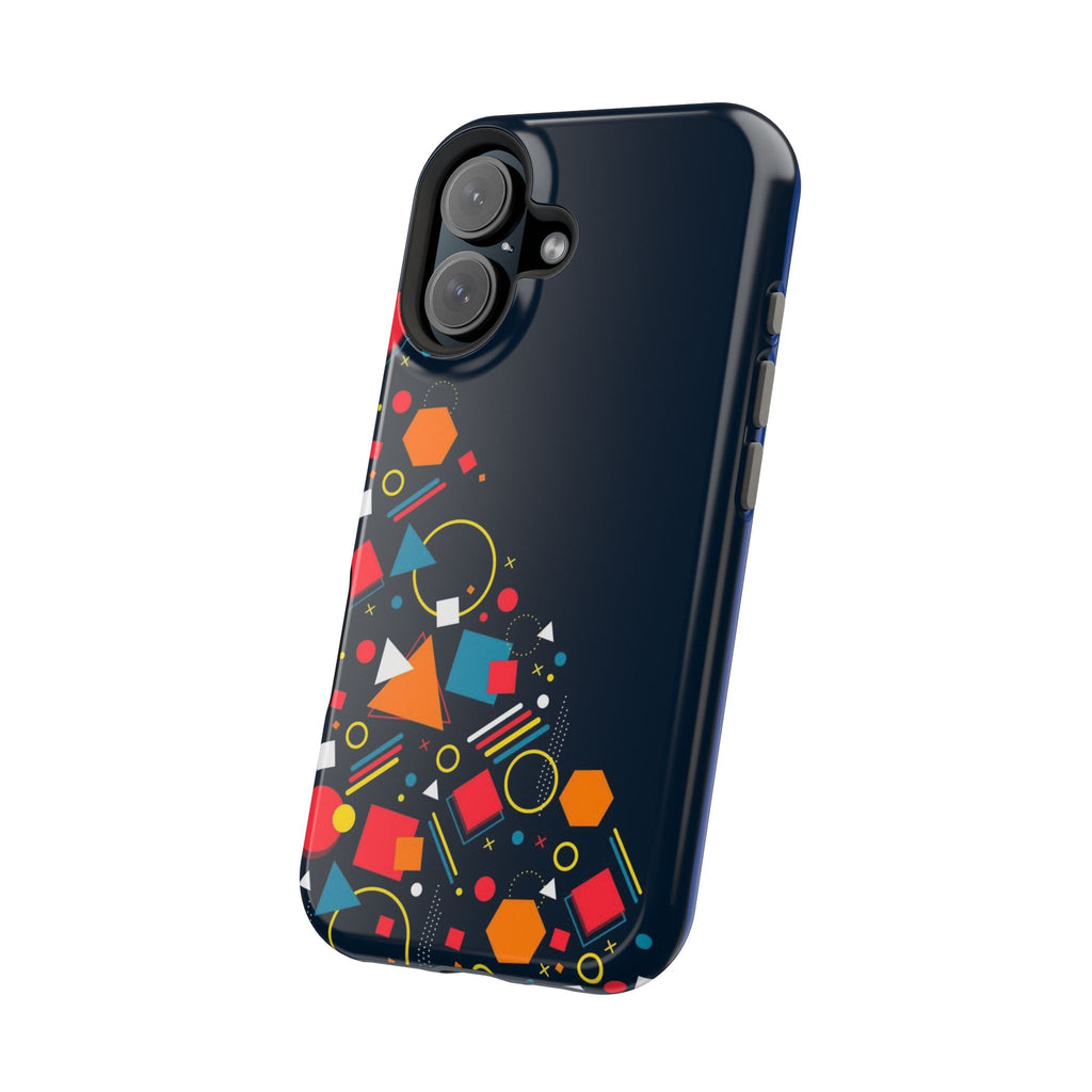 Magnetic Impact-Resistant Phone Case — Geometric Confetti Design