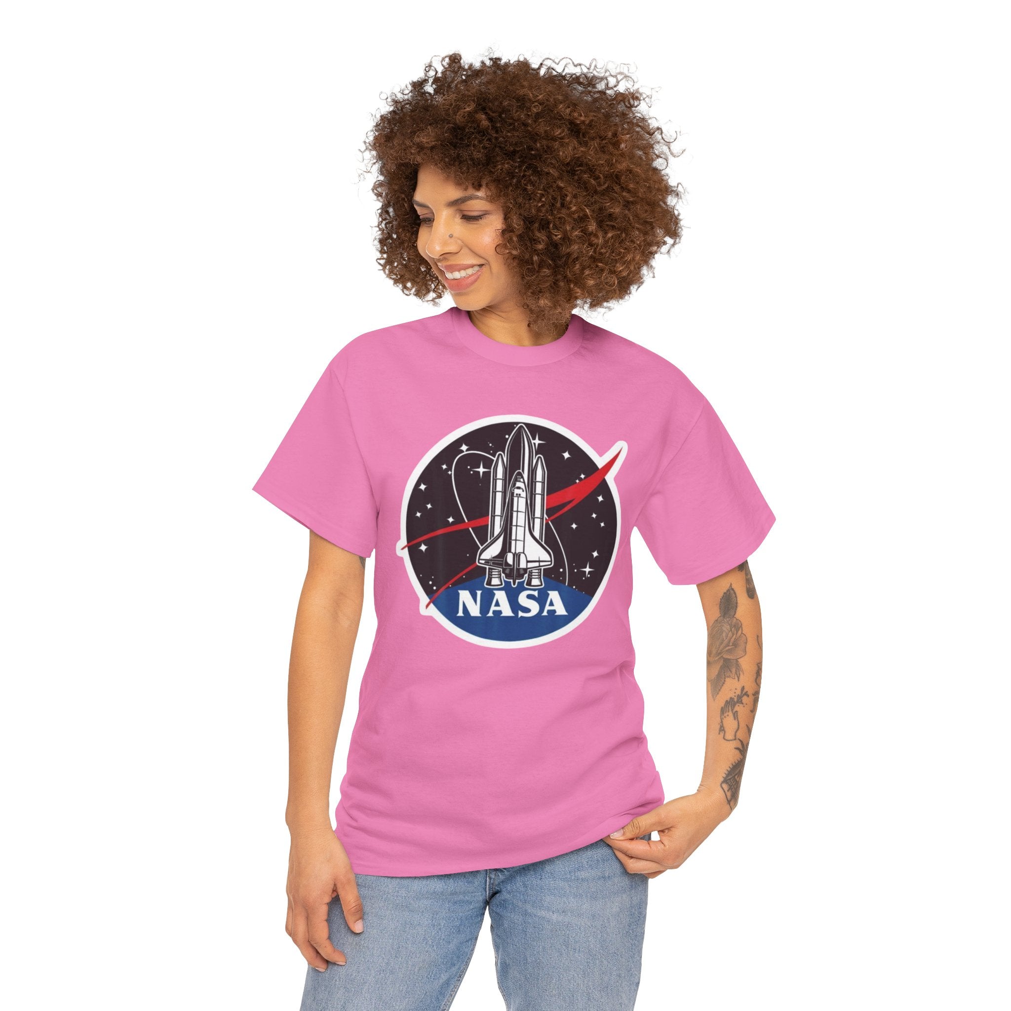 NASA Space Shuttle Tee — Retro Rocket Logo T‑Shirt