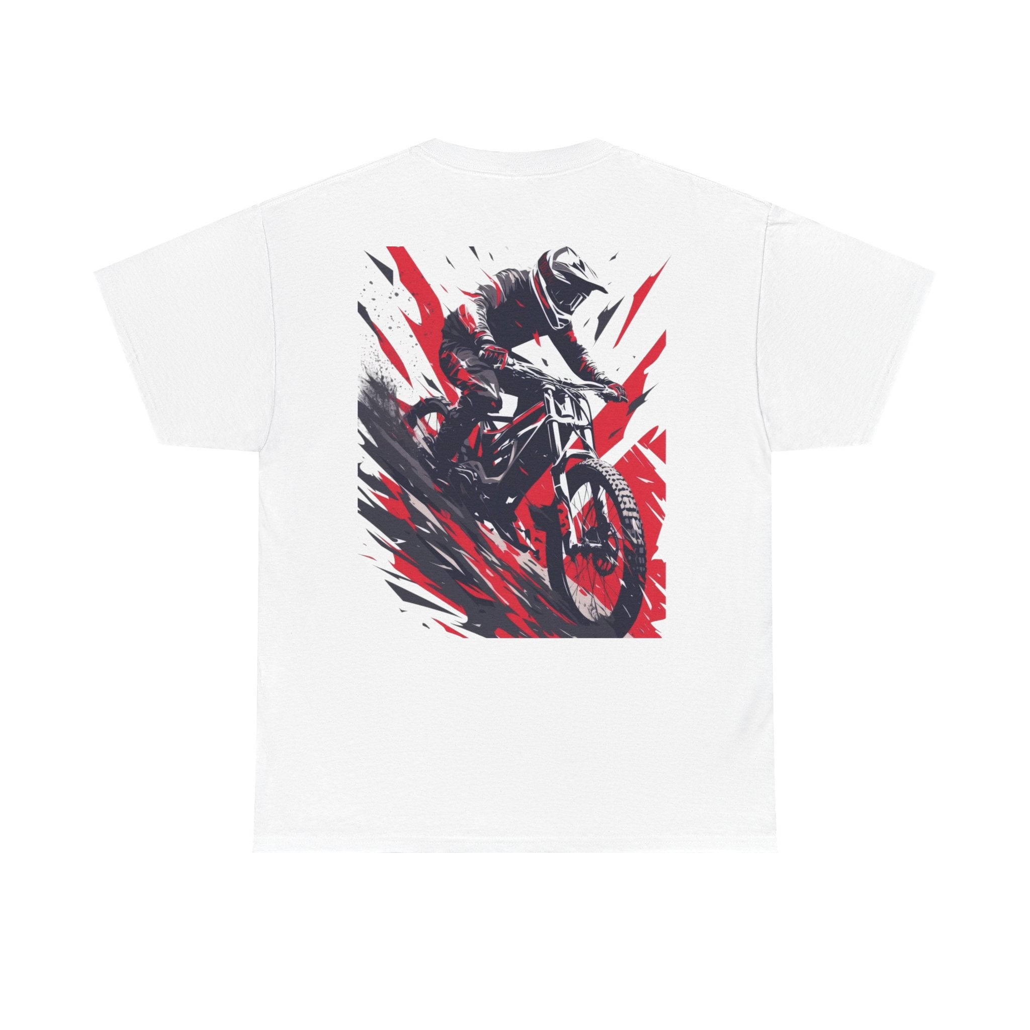Motocross Rider T-Shirt – Dynamic Dirt Bike Graphic Tee ("Ride Fast")