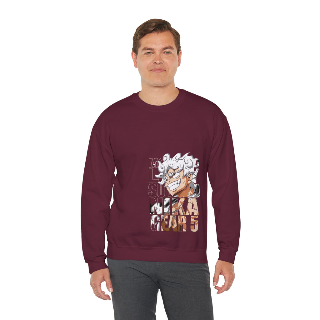 Crewneck Sweatshirt — Anime 'Mika' Gear 5 Graphic