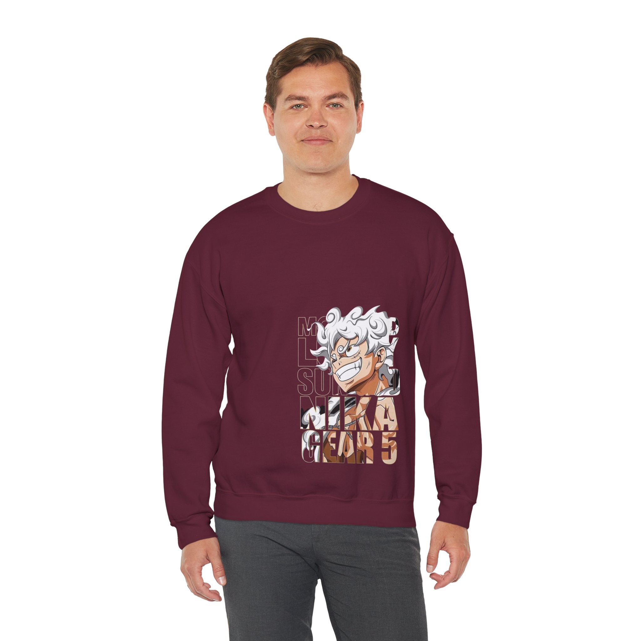 Crewneck Sweatshirt — Anime 'Mika' Gear 5 Graphic